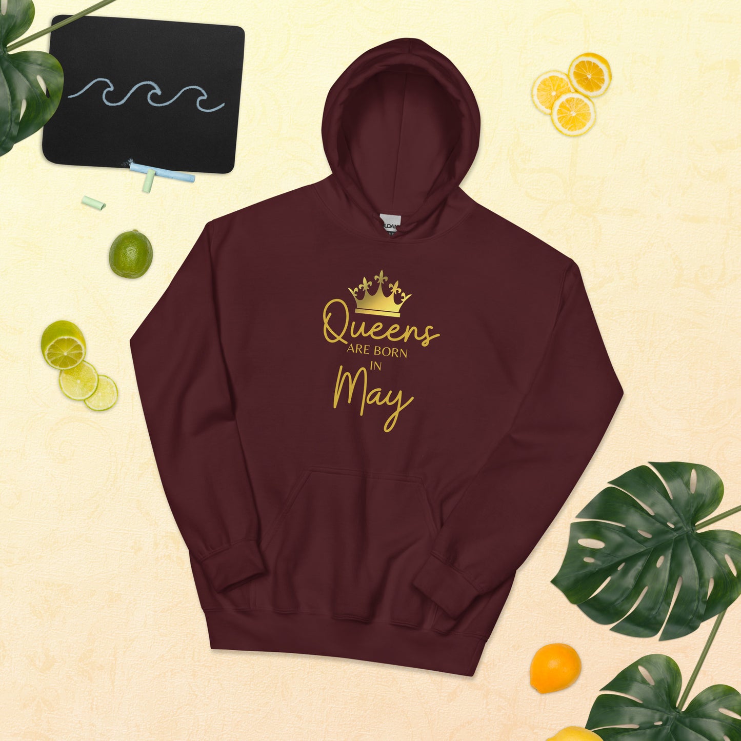 Queens Are Born In May Hoodie Birthday Gift