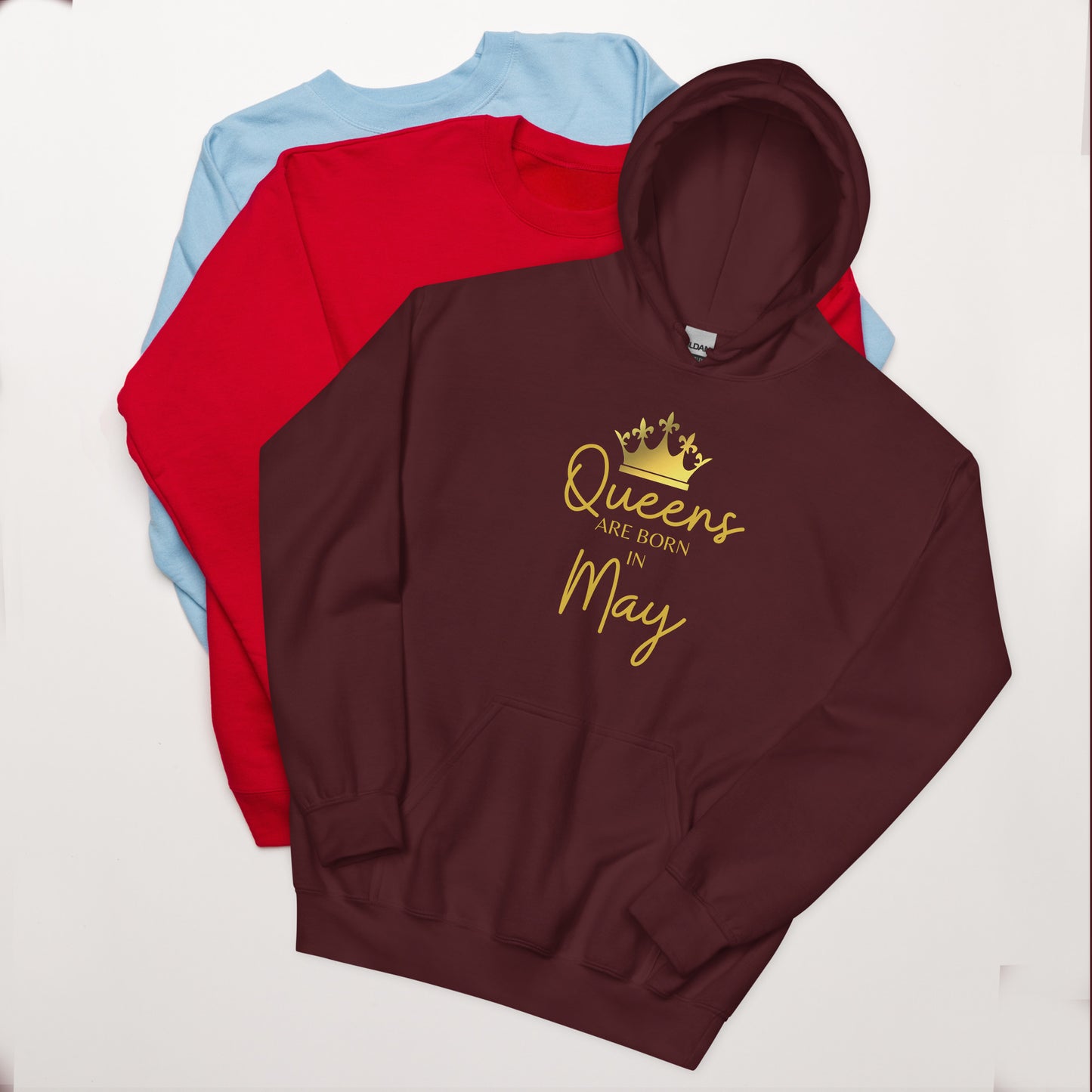 Queens Are Born In May Hoodie Birthday Gift