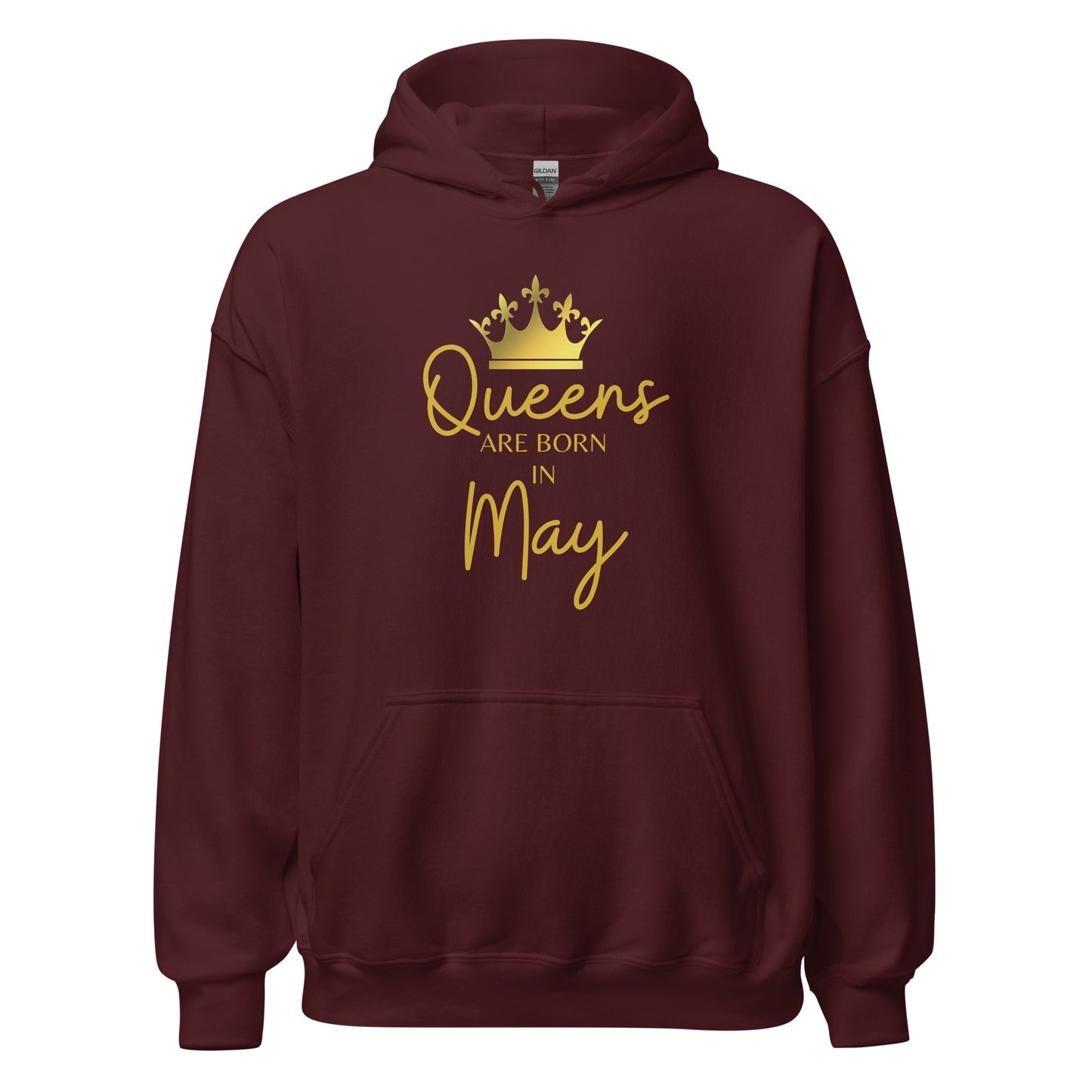 Queens Are Born In May Hoodie Birthday Gift