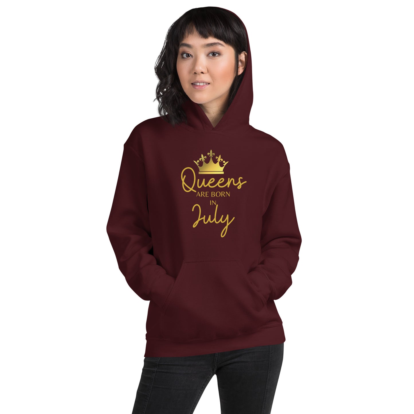 Queens Are Born In July Hoodie Birthday Gift