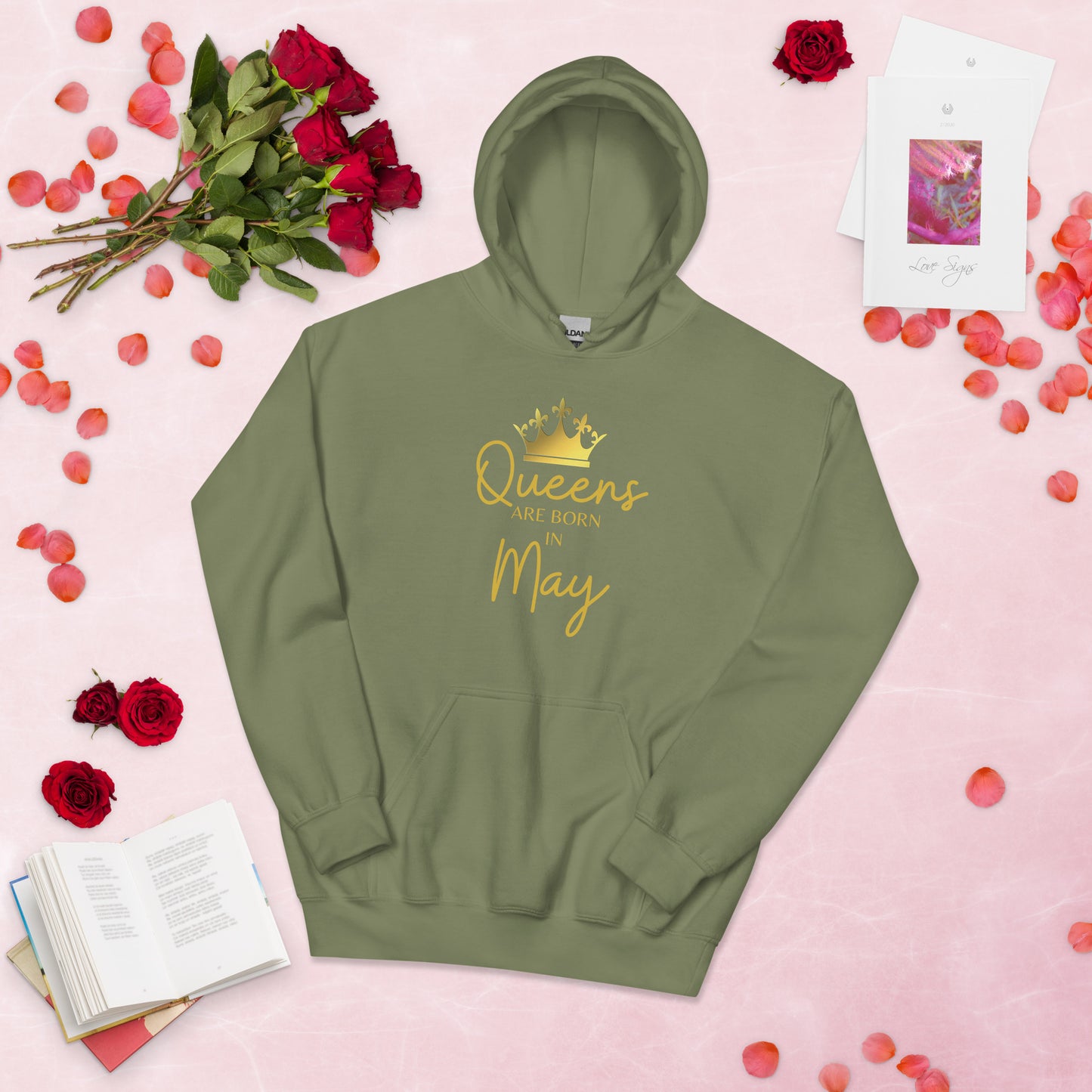 Queens Are Born In May Hoodie Birthday Gift