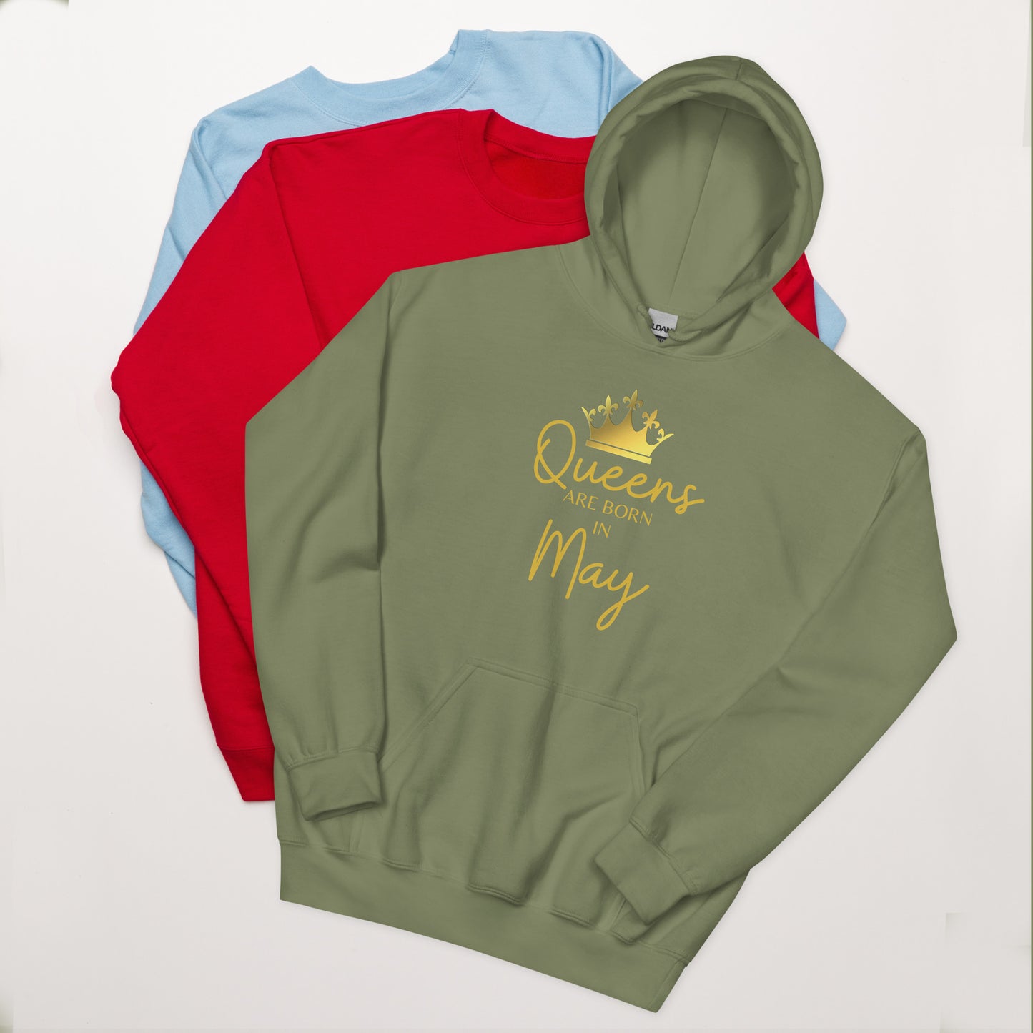 Queens Are Born In May Hoodie Birthday Gift