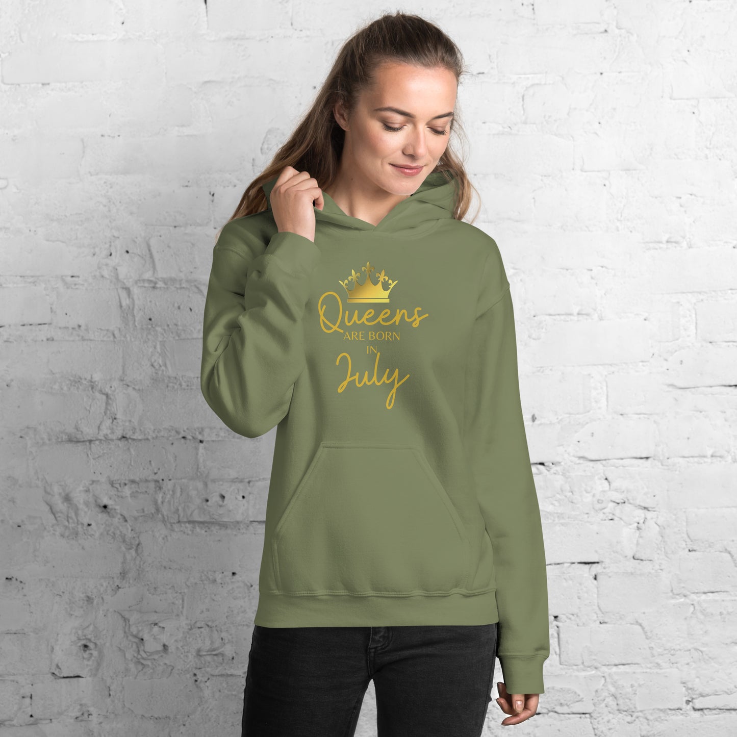 Queens Are Born In July Hoodie Birthday Gift