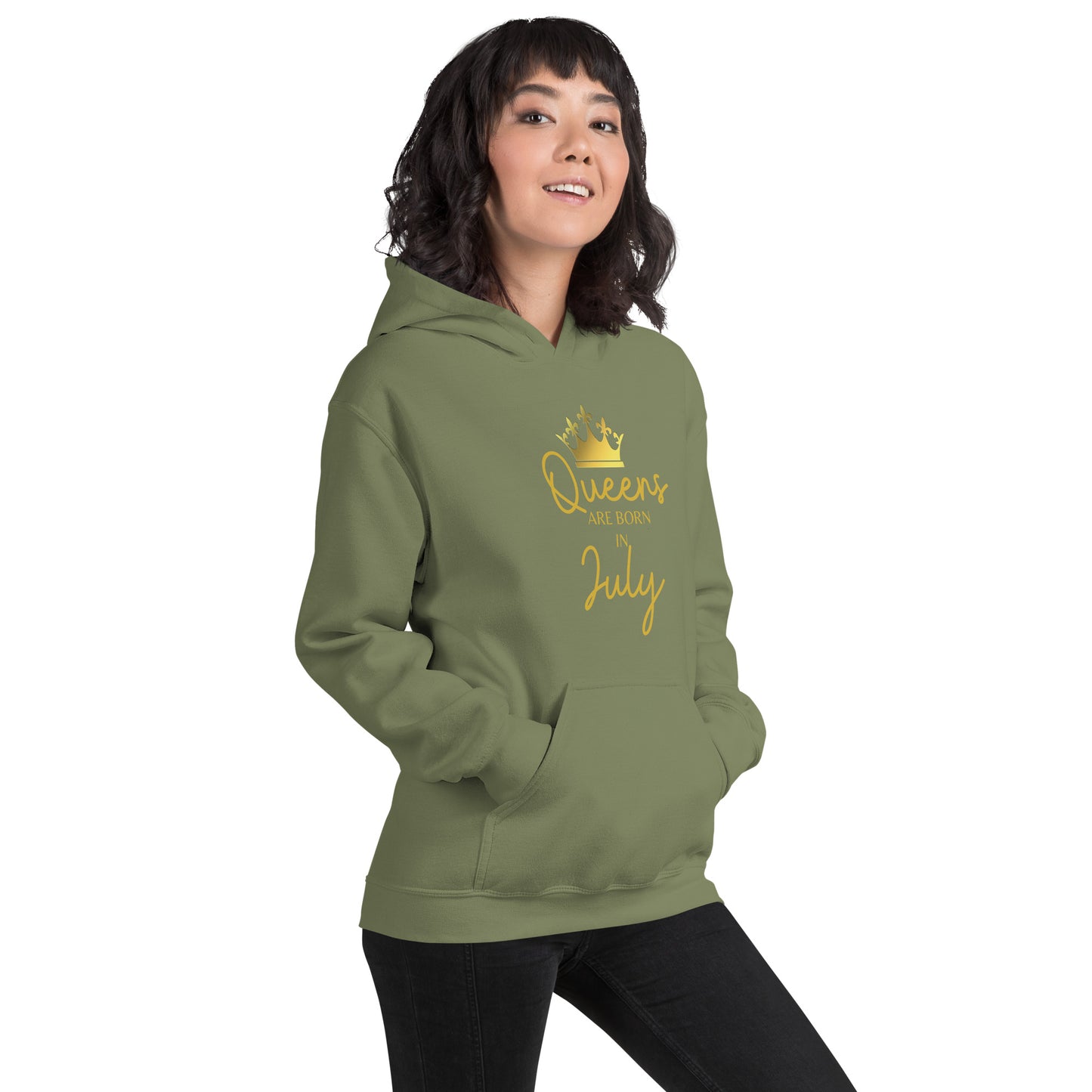 Queens Are Born In July Hoodie Birthday Gift