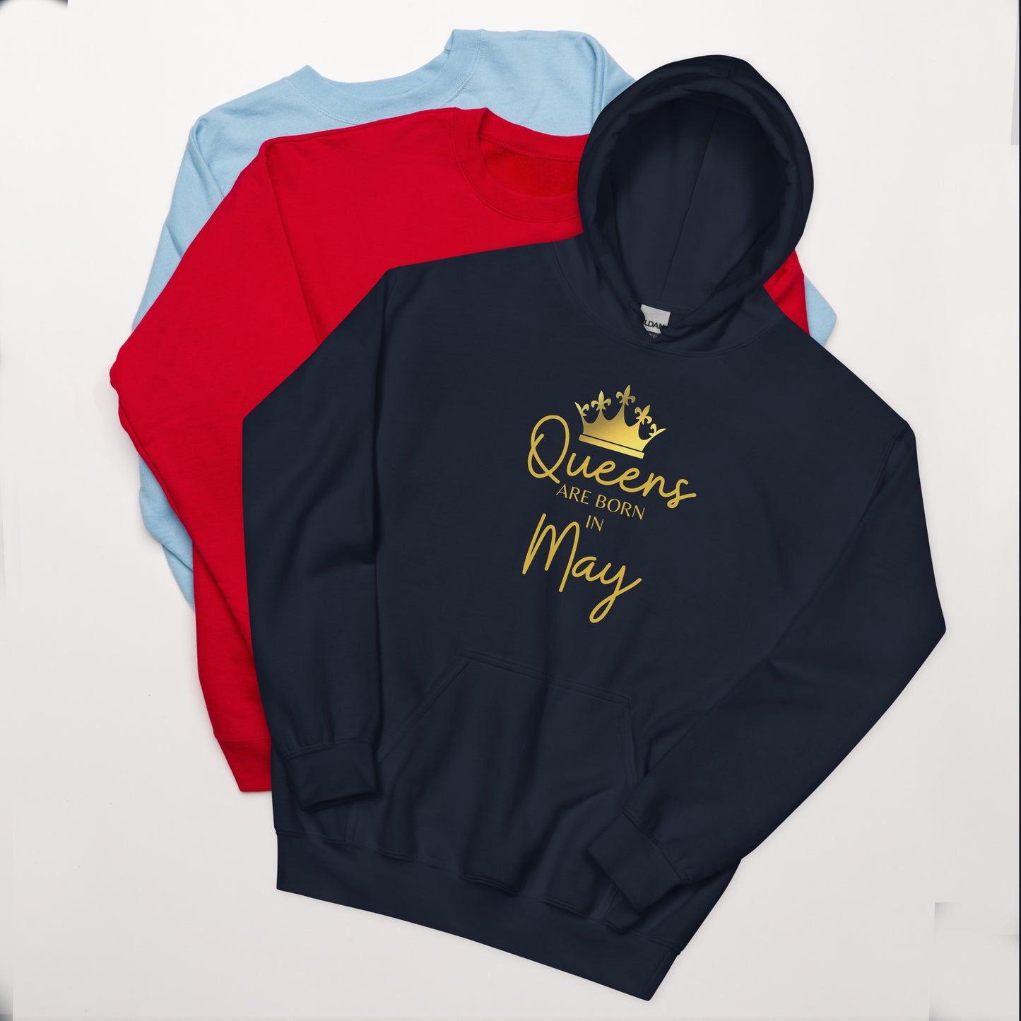 Queens Are Born In May Hoodie Birthday Gift