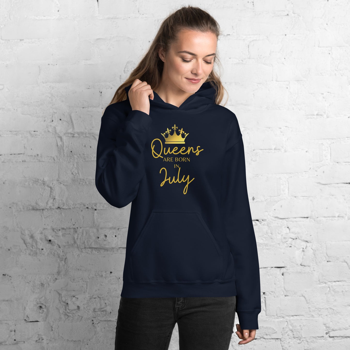 Queens Are Born In July Hoodie Birthday Gift