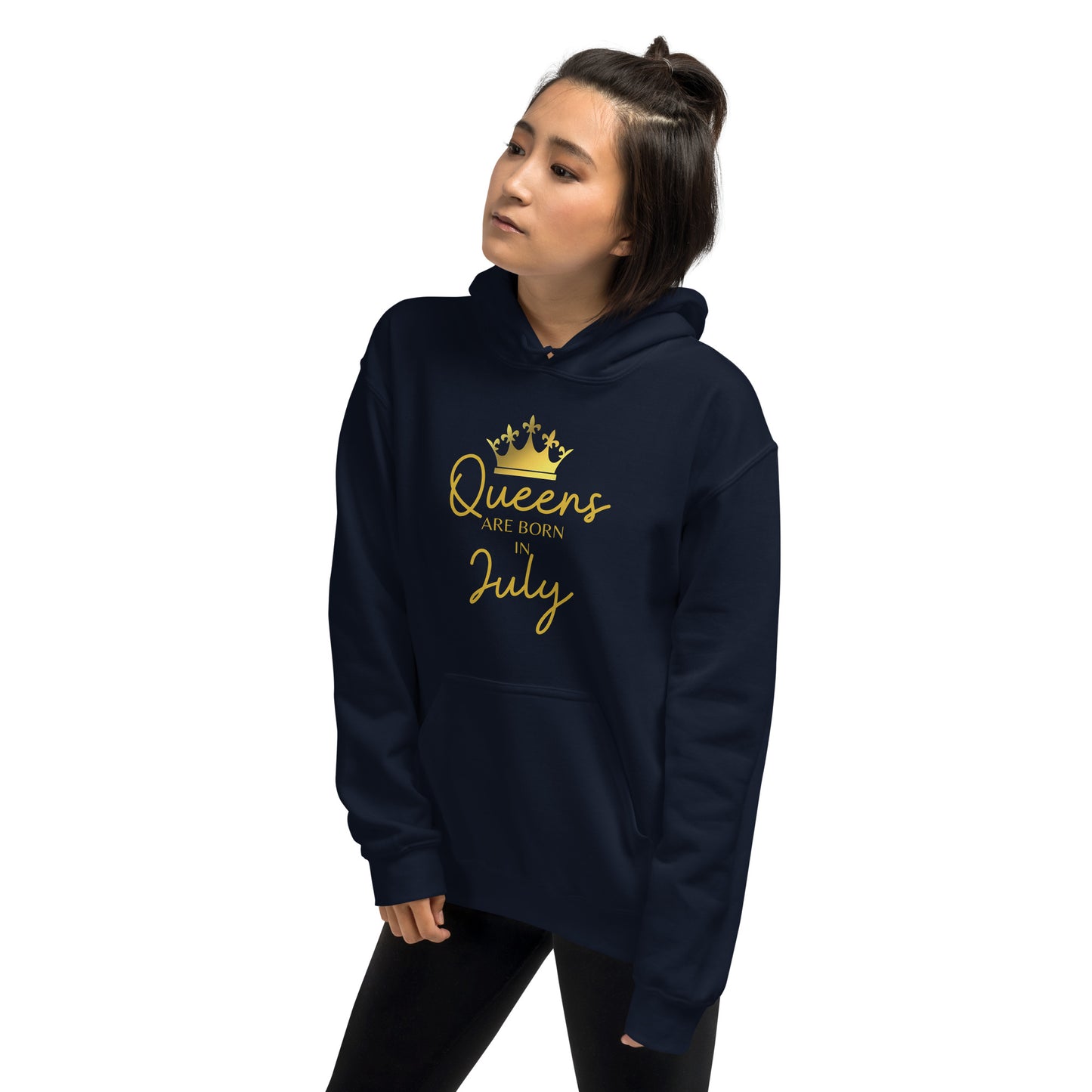 Queens Are Born In July Hoodie Birthday Gift