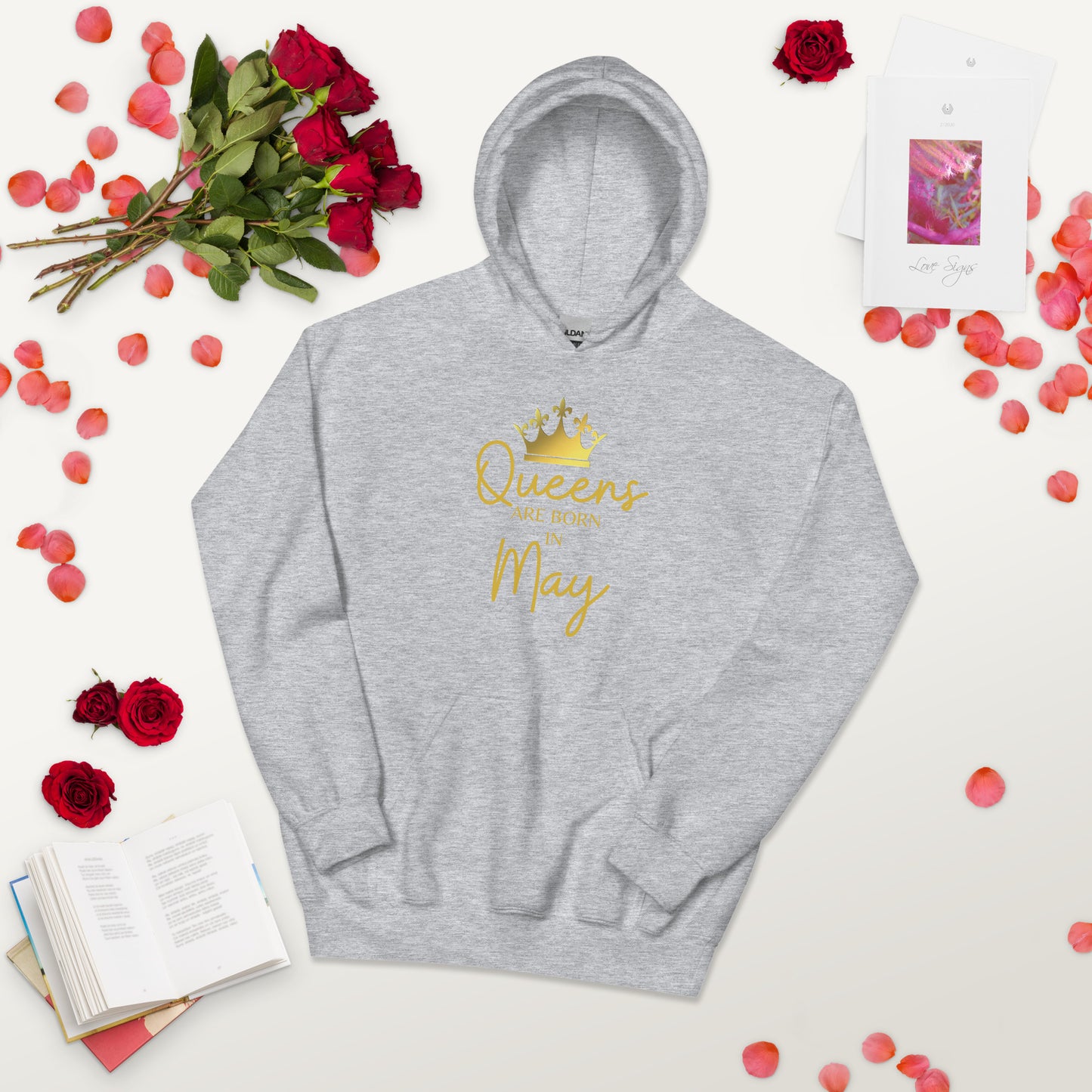 Queens Are Born In May Hoodie Birthday Gift