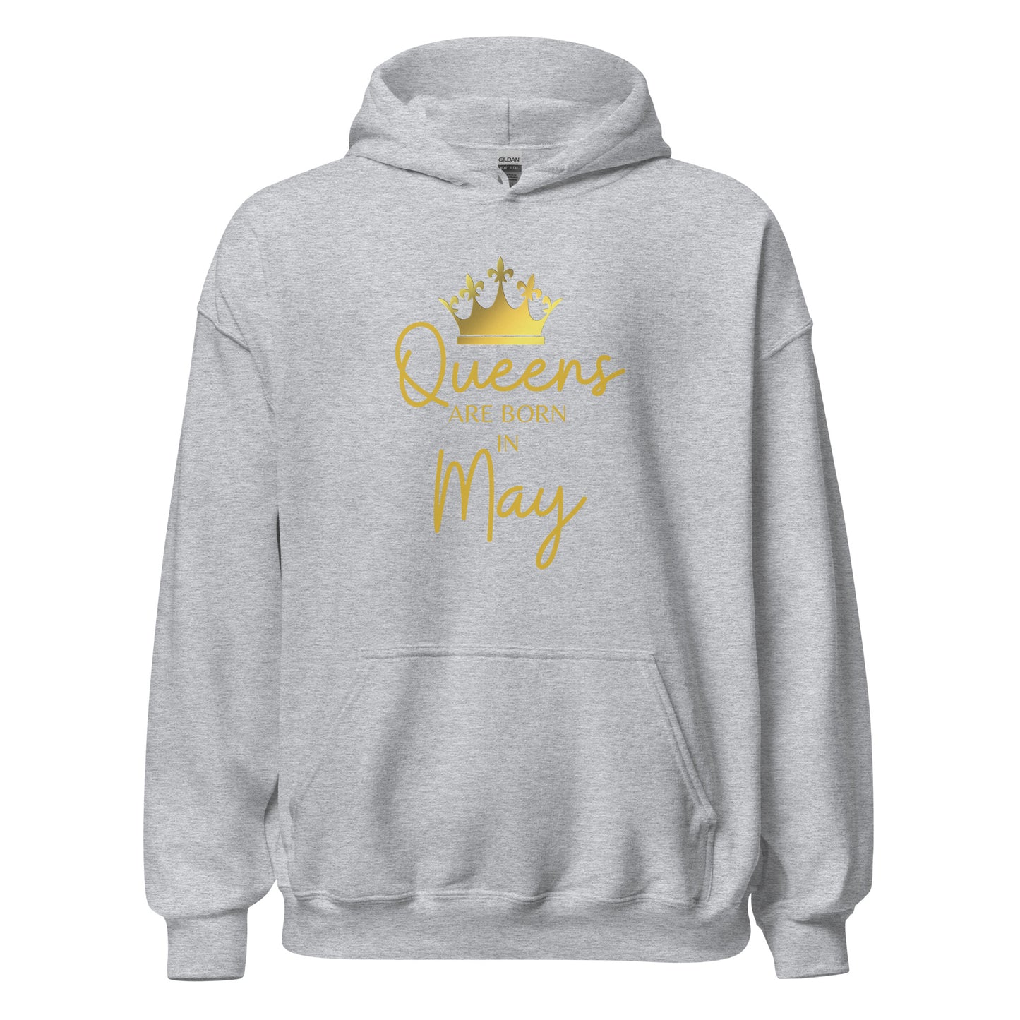 Queens Are Born In May Hoodie Birthday Gift