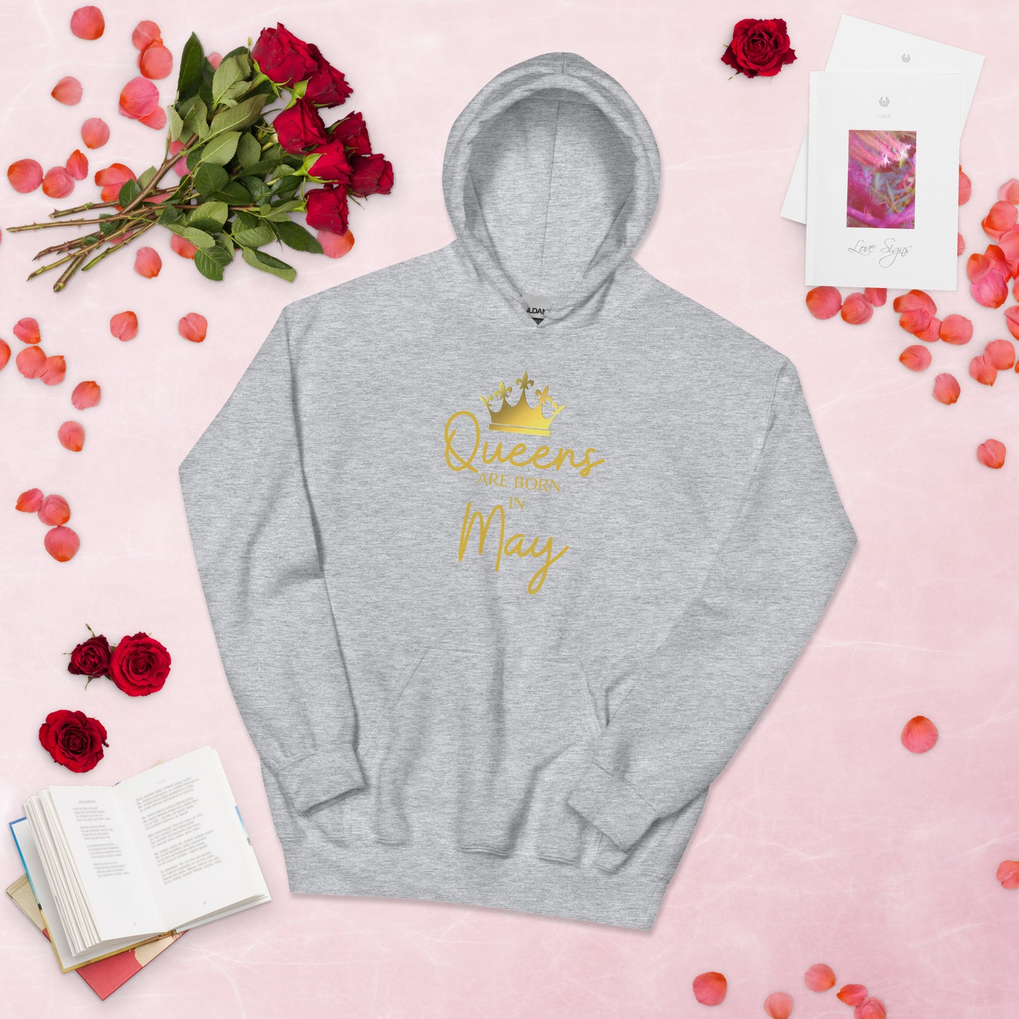 Queens Are Born In May Hoodie Birthday Gift