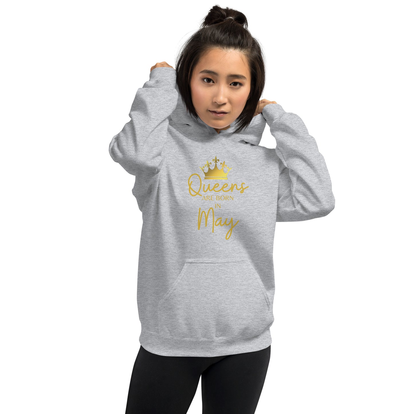 Queens Are Born In May Hoodie Birthday Gift