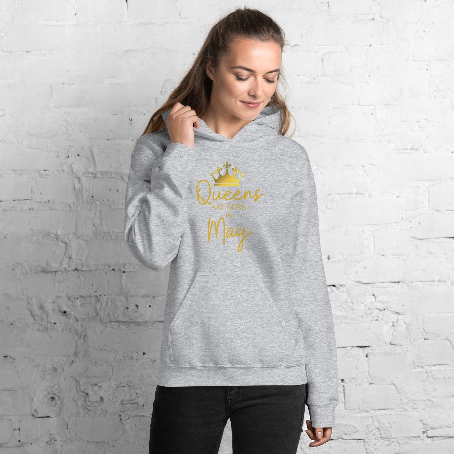 Queens Are Born In May Hoodie Birthday Gift