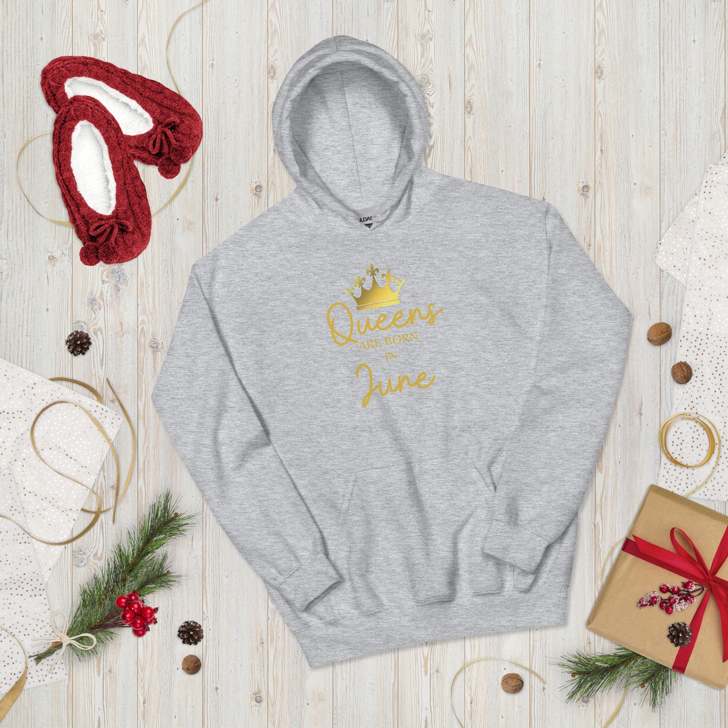 Queens Are Born In June Hoodie Birthday Gift