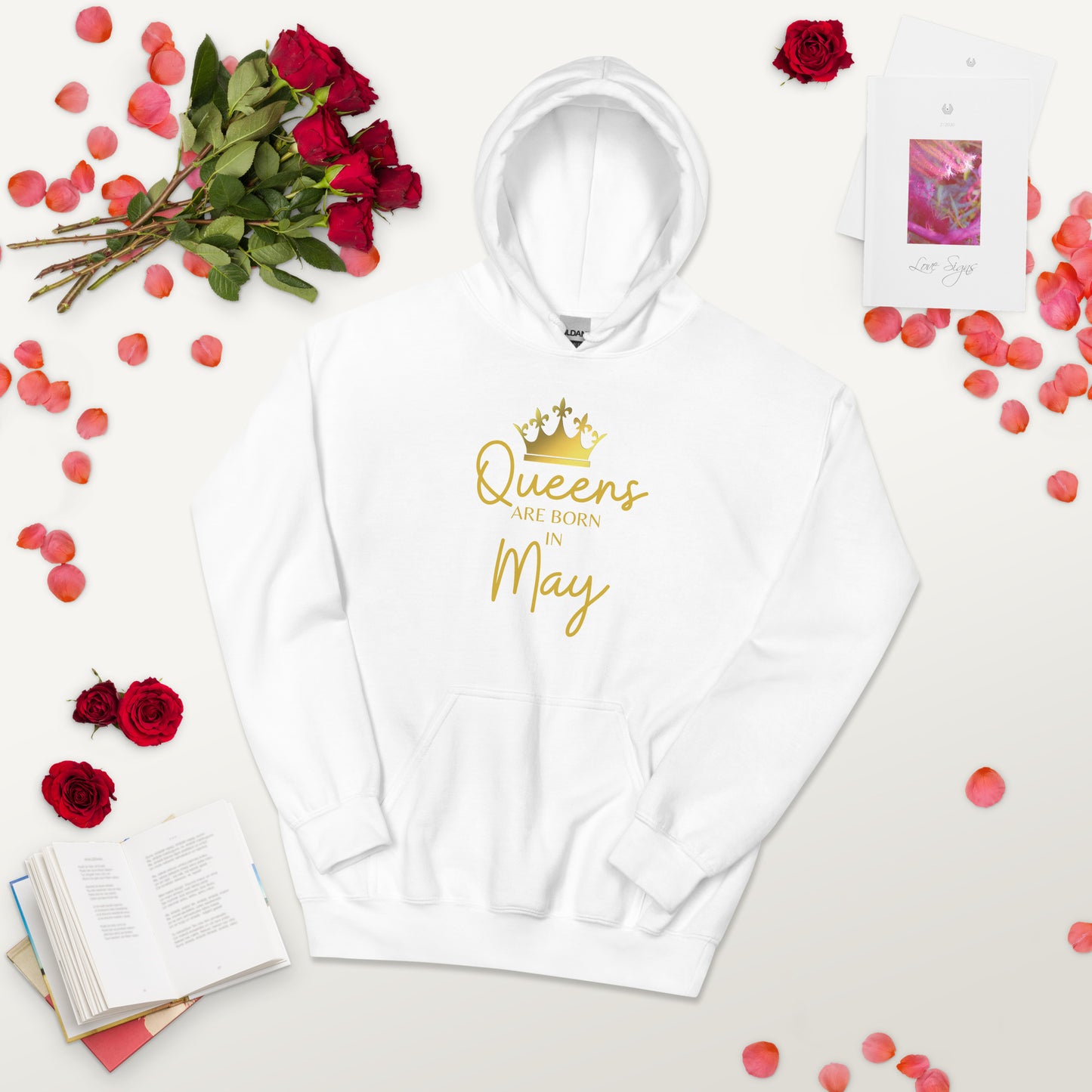 Queens Are Born In May Hoodie Birthday Gift