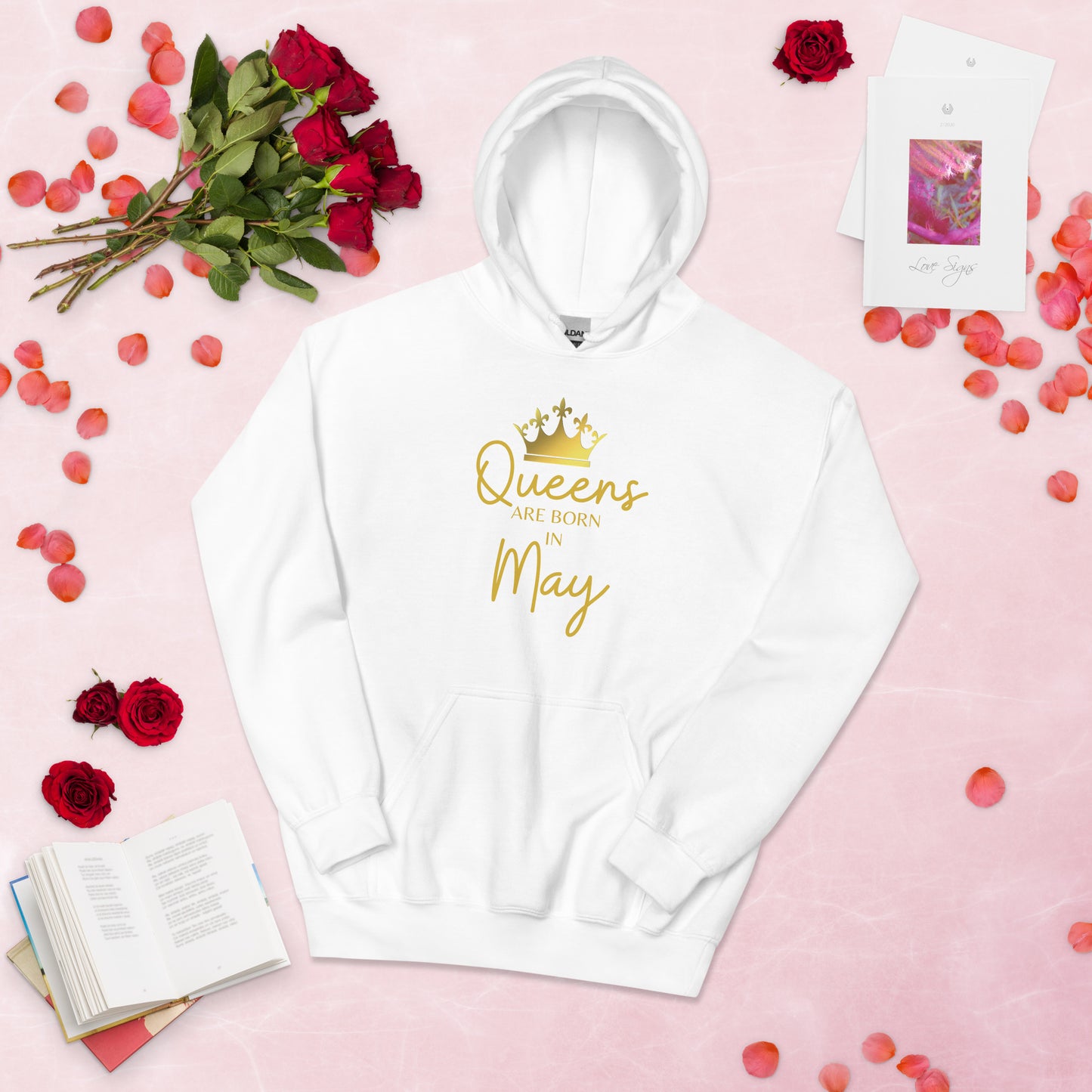 Queens Are Born In May Hoodie Birthday Gift