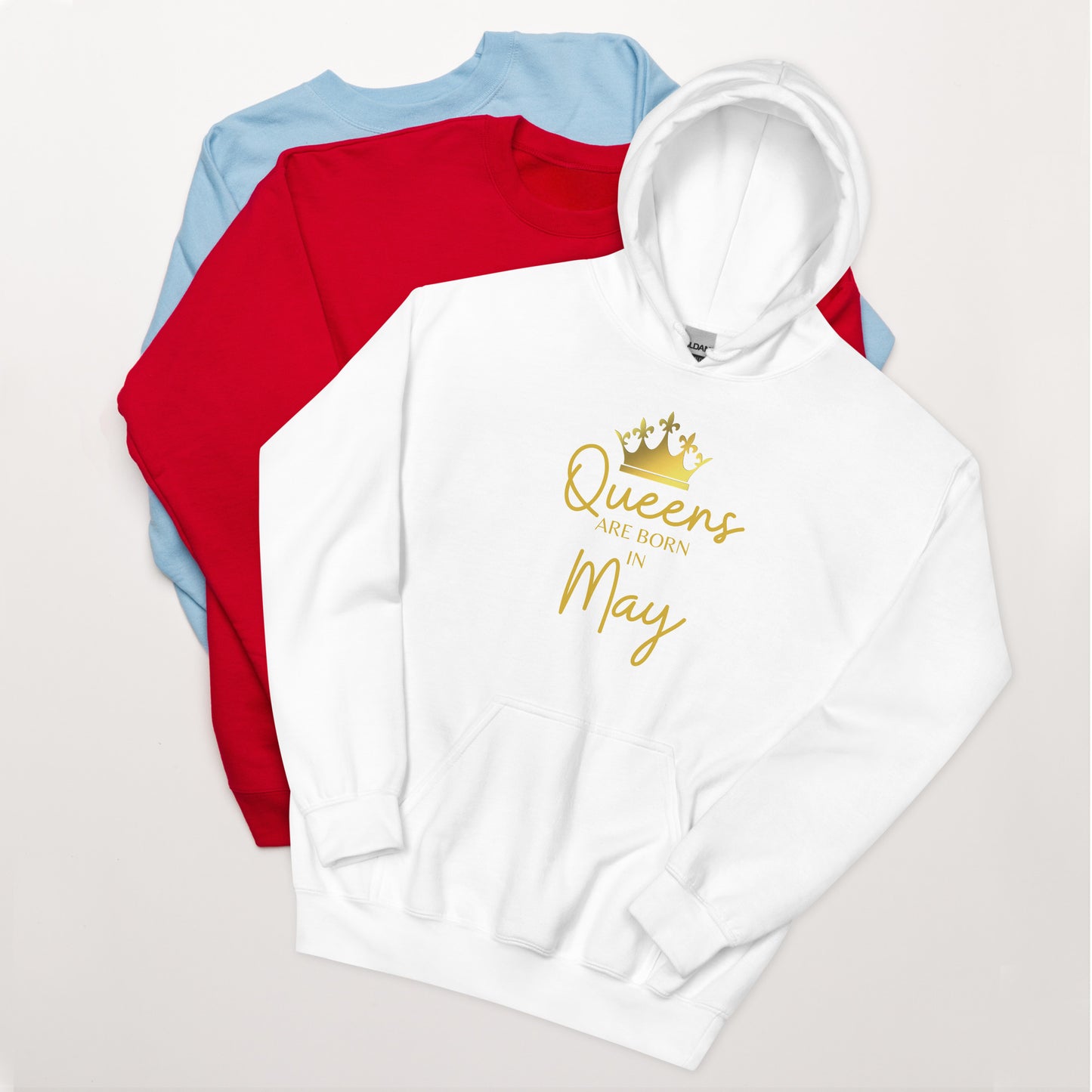 Queens Are Born In May Hoodie Birthday Gift