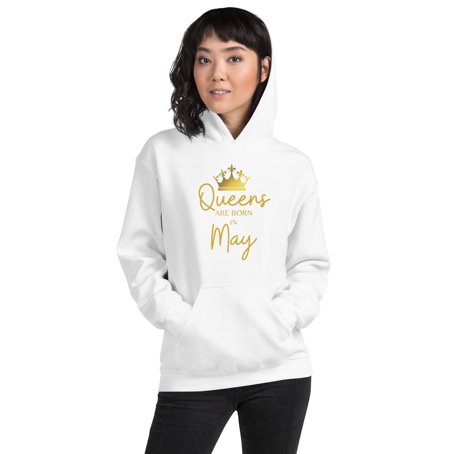 Queens Are Born In May Hoodie Birthday Gift