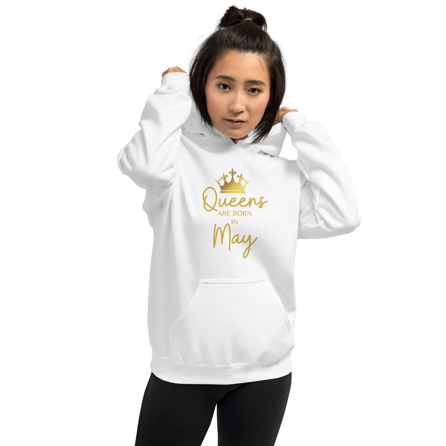 Queens Are Born In May Hoodie Birthday Gift