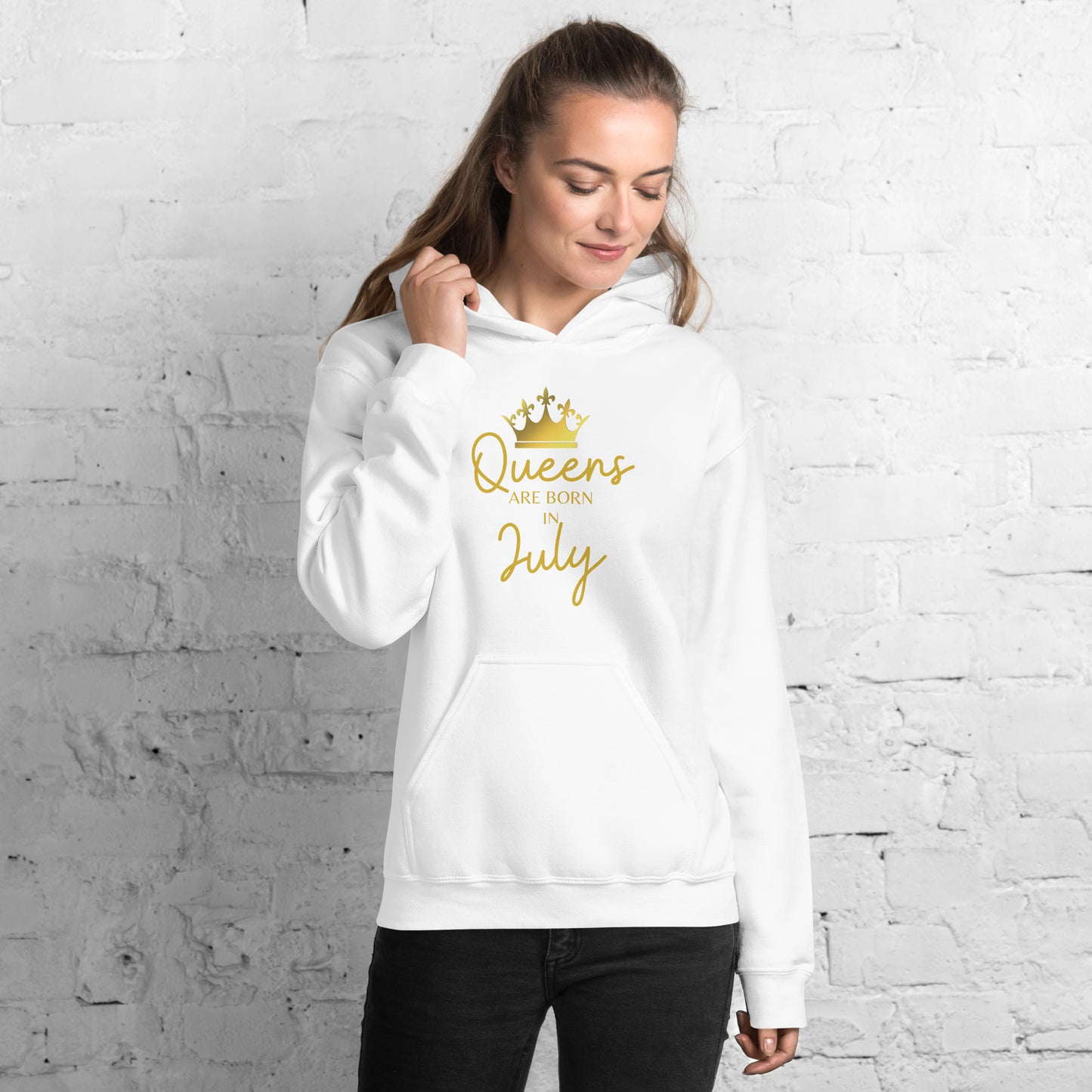 Queens Are Born In July Hoodie Birthday Gift