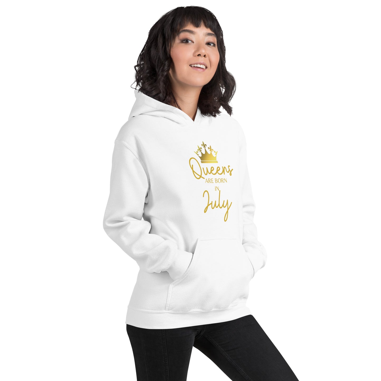 Queens Are Born In July Hoodie Birthday Gift