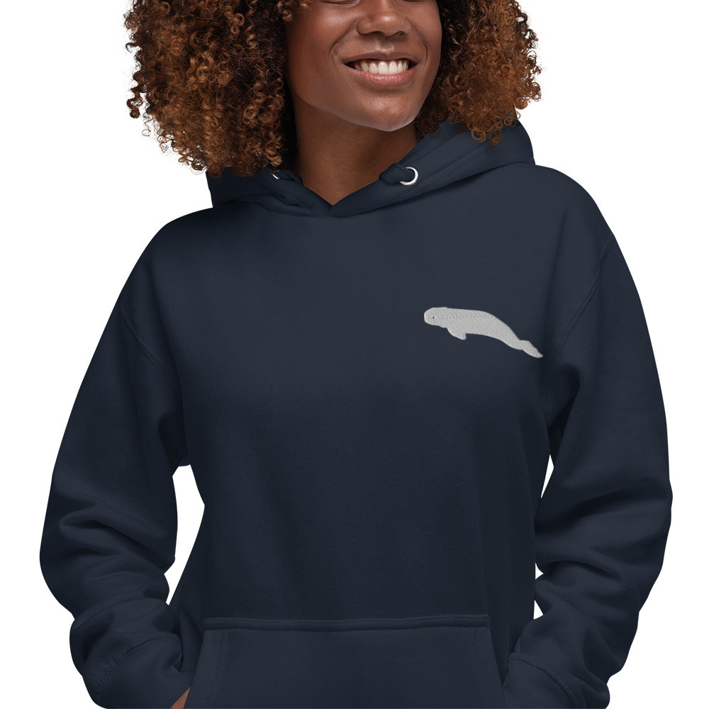 Beluga Whale Unisex Hoodie