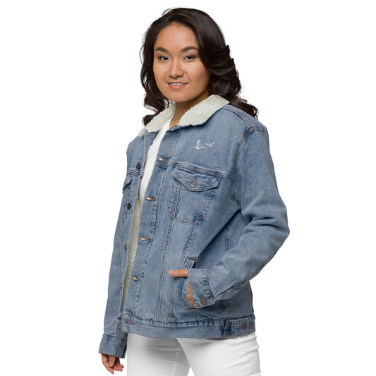 Dove Unisex Denim Sherpa Jacket