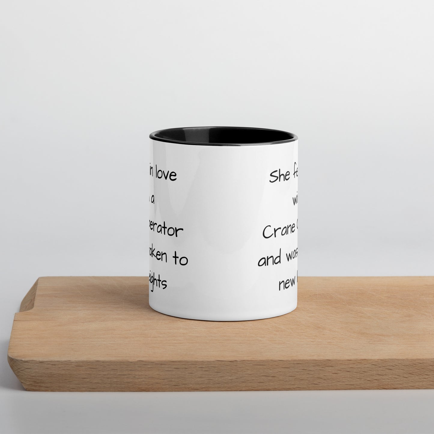 Crane Operator Mug with Color Inside
