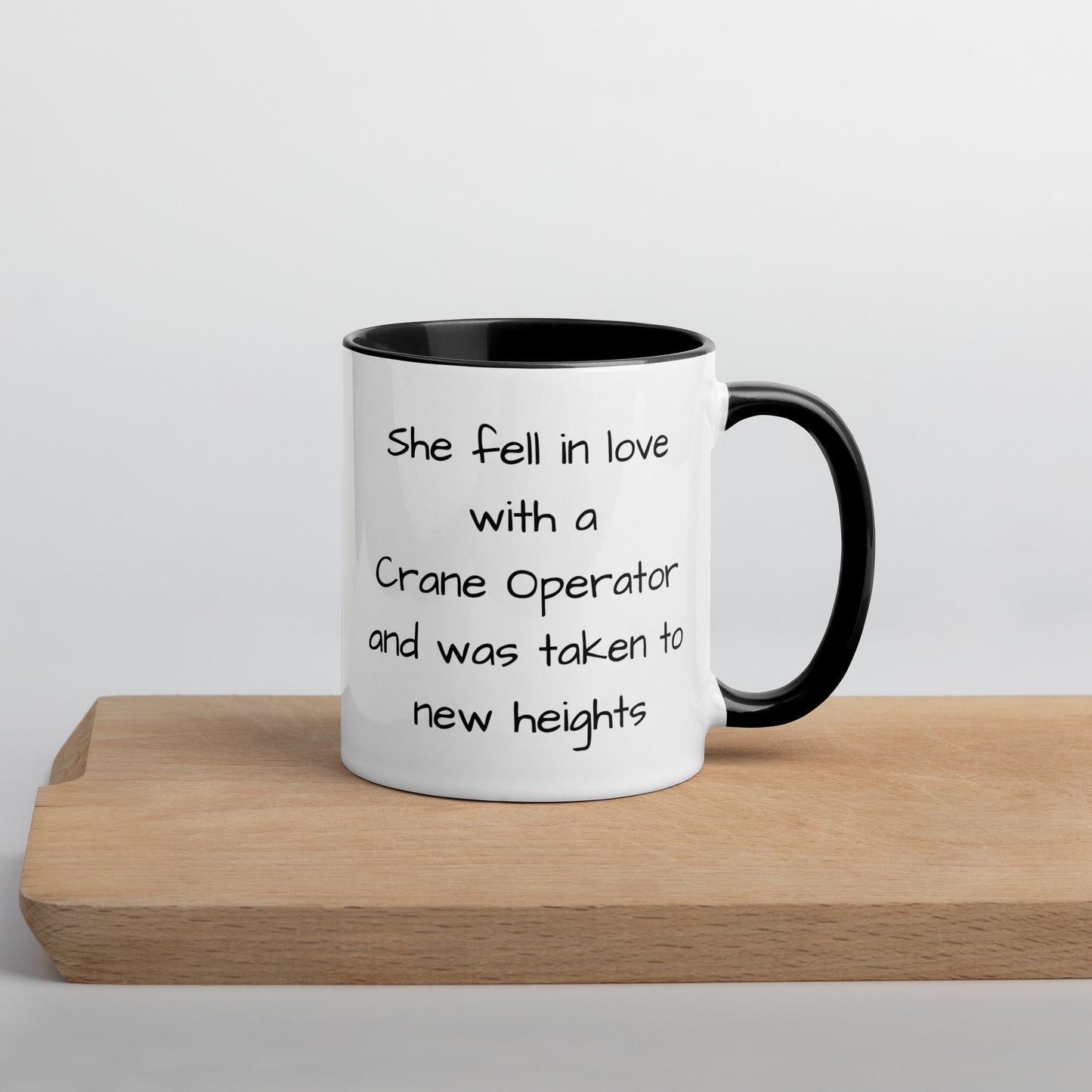 Crane Operator Mug with Color Inside