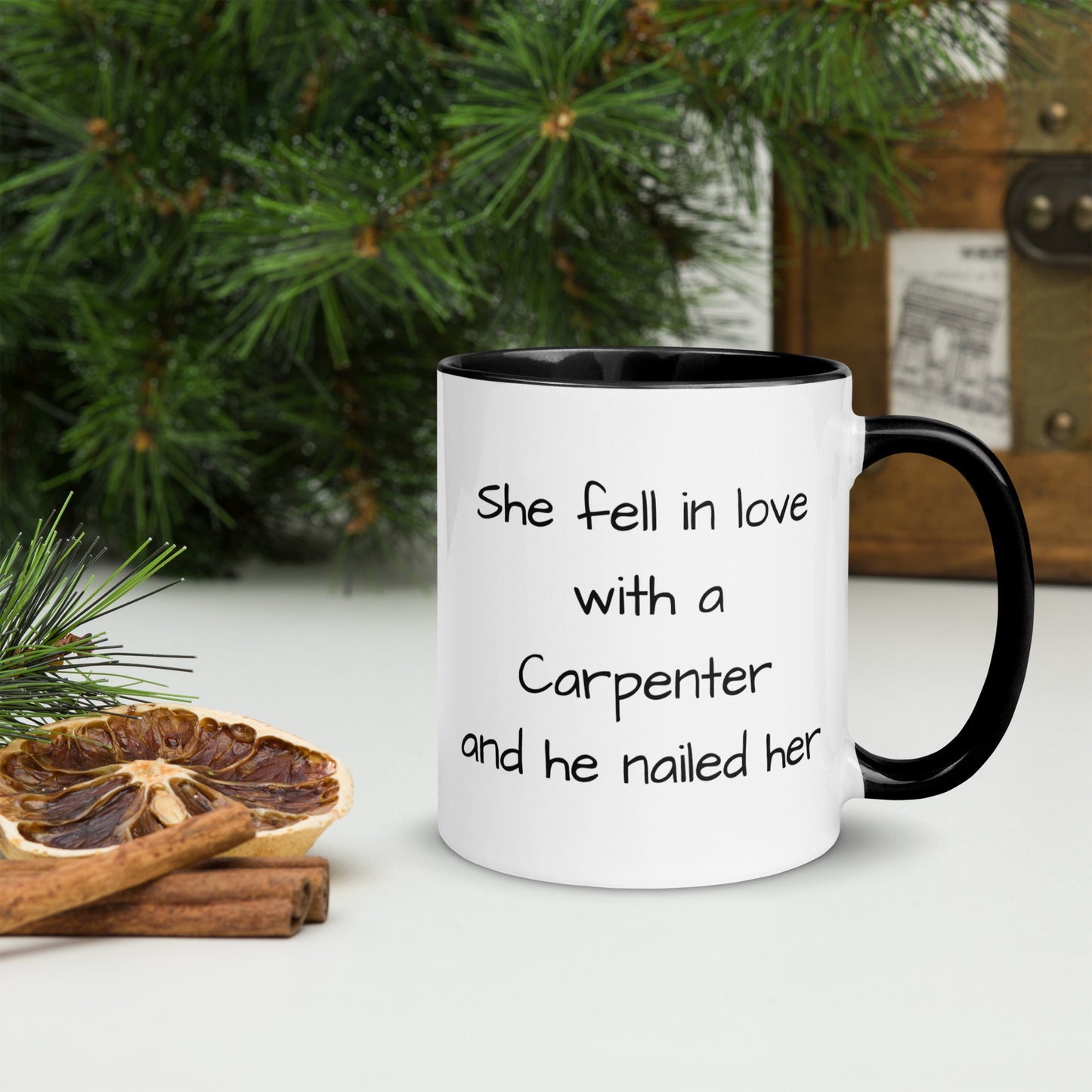 Carpenter Mug with Color Inside