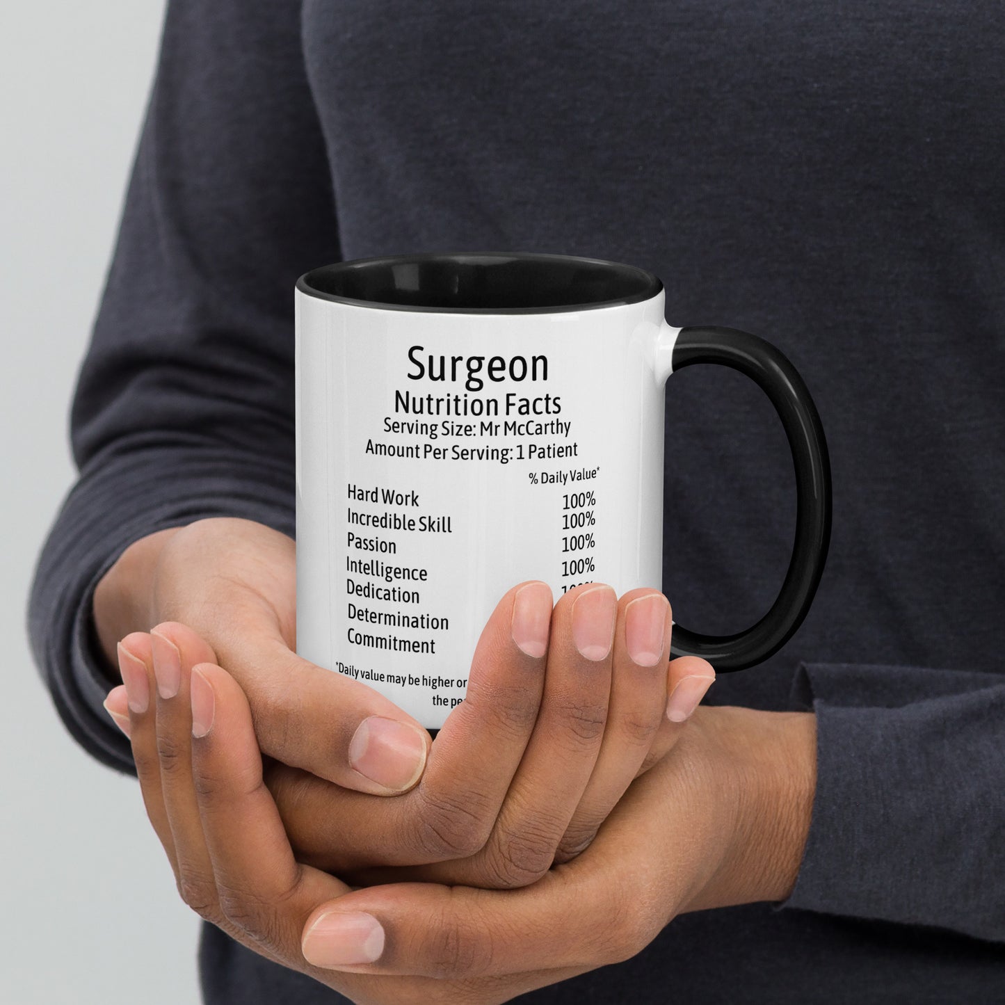 Personalised Surgeon Mug with Colour Inside