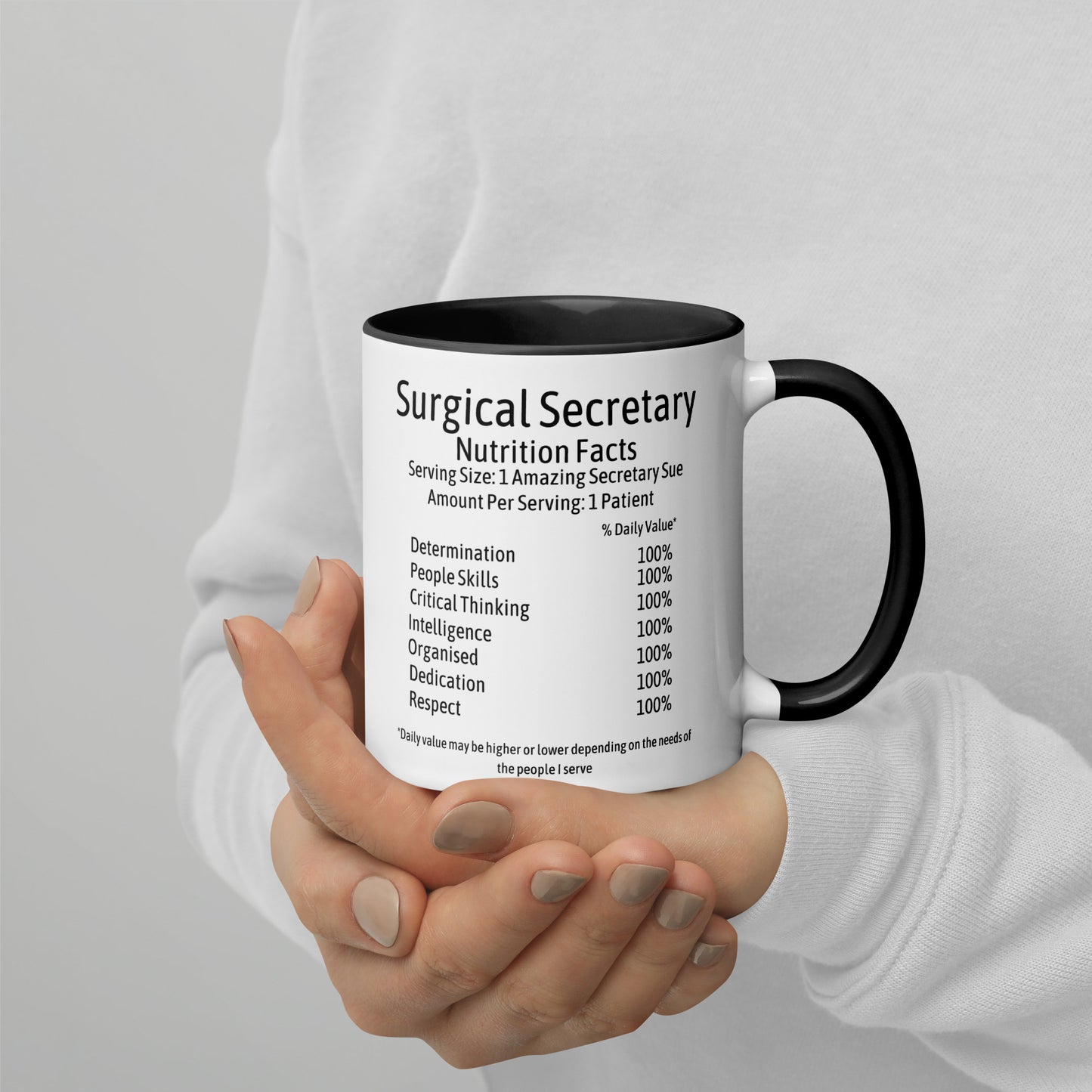 Personalised Surgical Secretary Mug with Colour Inside