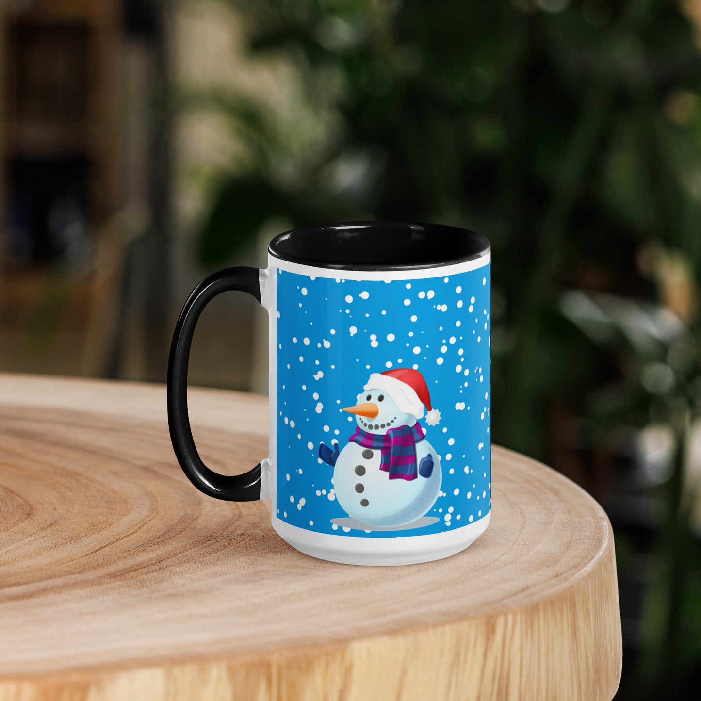 SnowMen Mug with Colour Inside