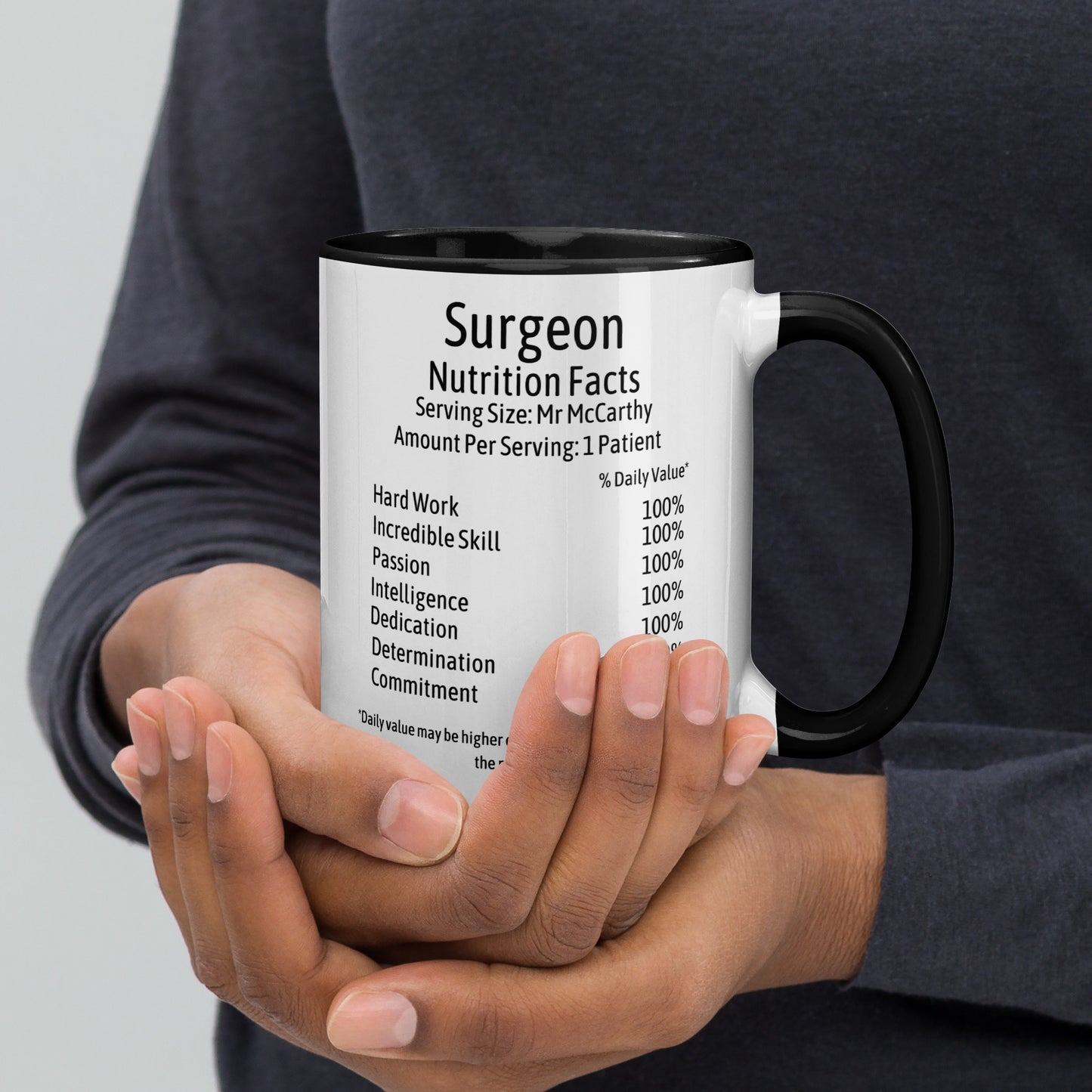 Personalised Surgeon Mug with Colour Inside