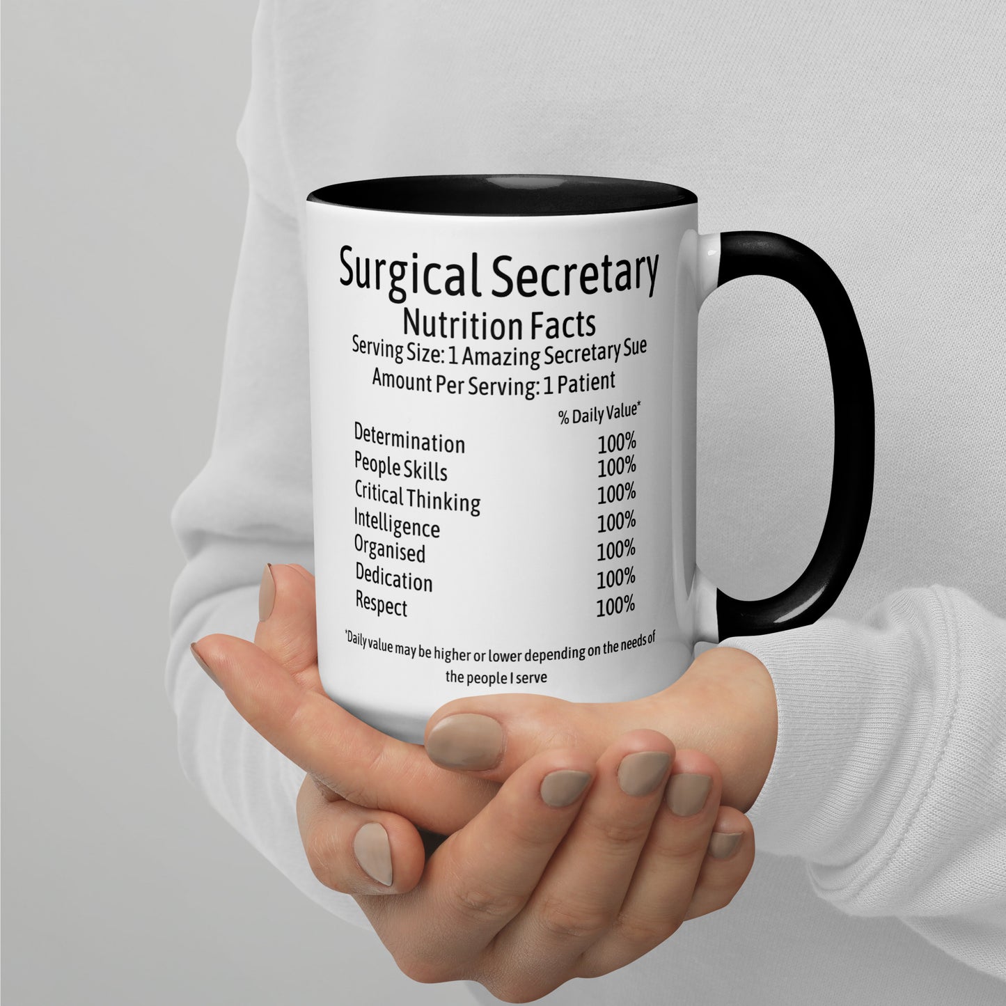 Personalised Surgical Secretary Mug with Colour Inside