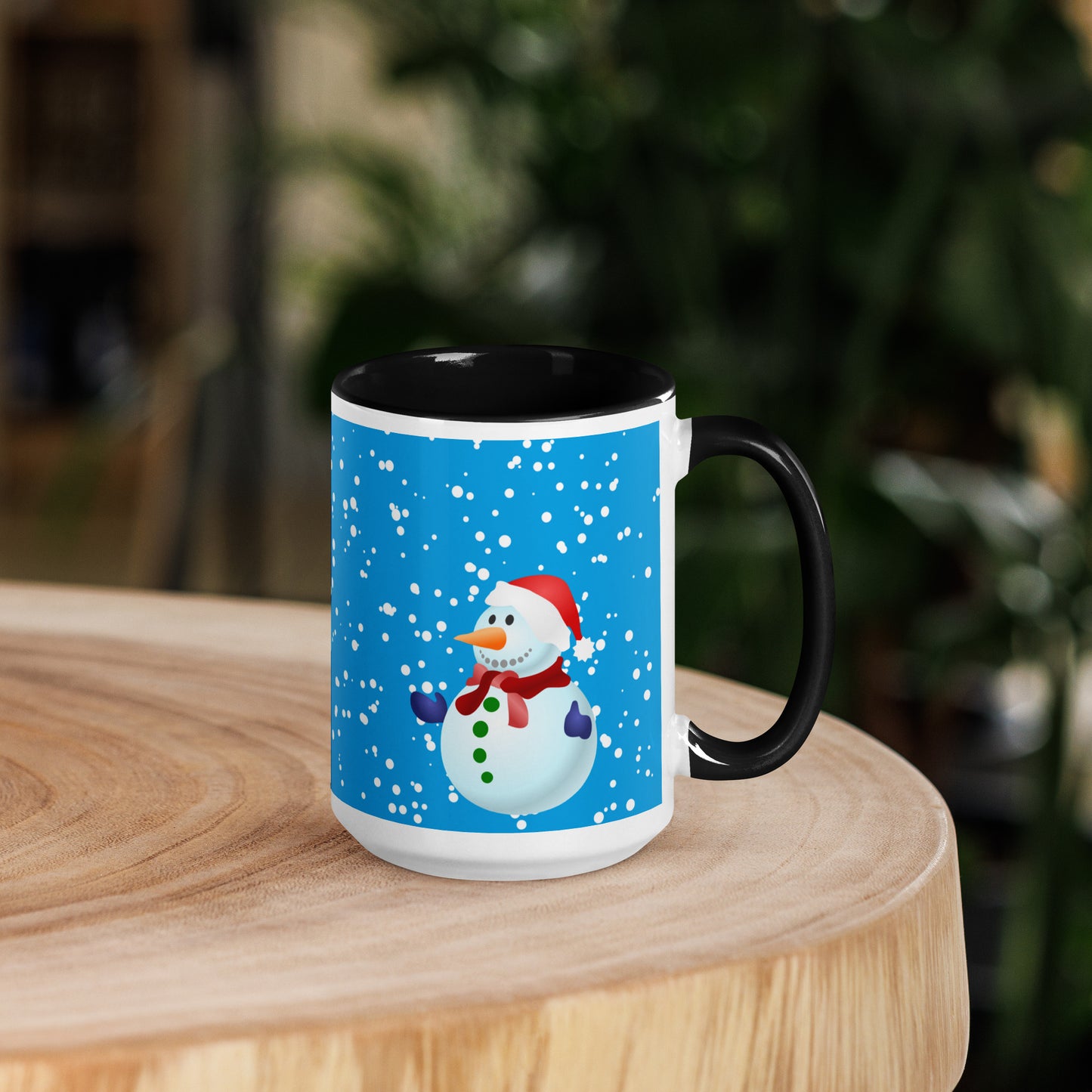 SnowMen Mug with Colour Inside