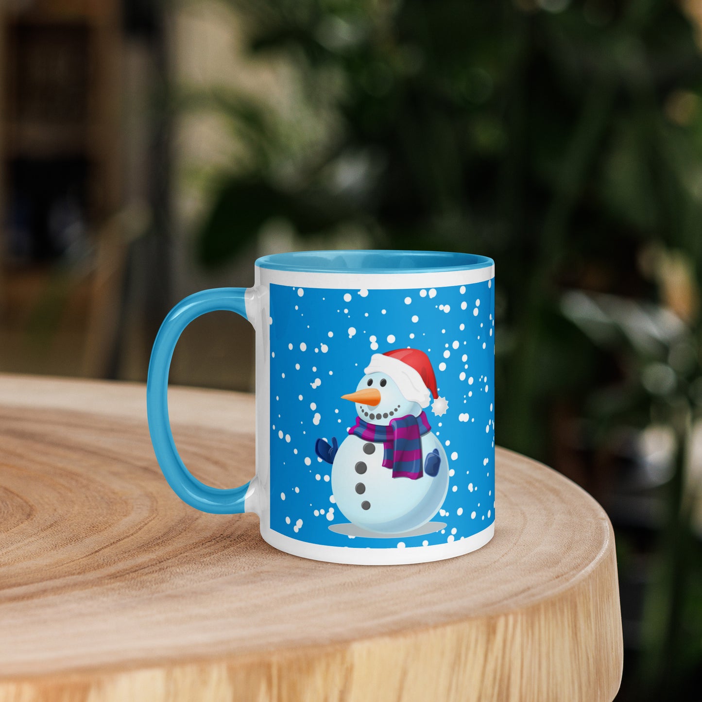 SnowMen Mug with Colour Inside