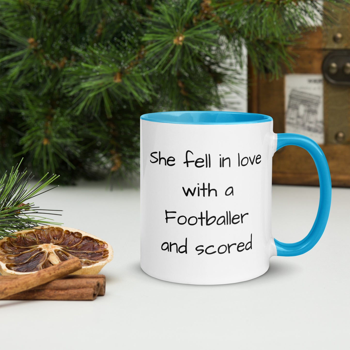 Footballer Mug with Color Inside