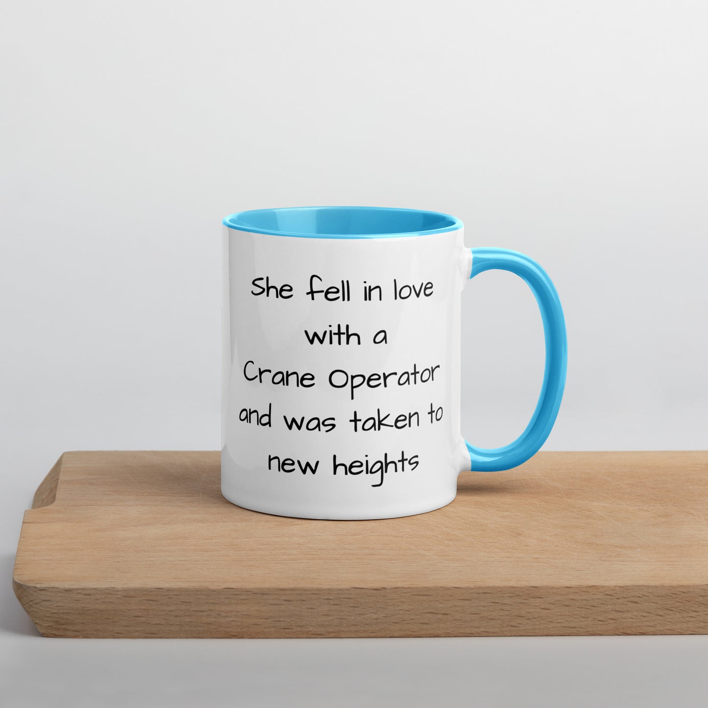 Crane Operator Mug with Color Inside