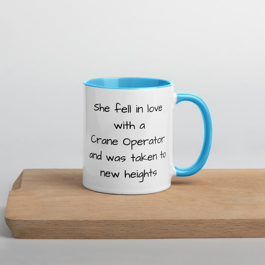 Crane Operator Mug with Color Inside