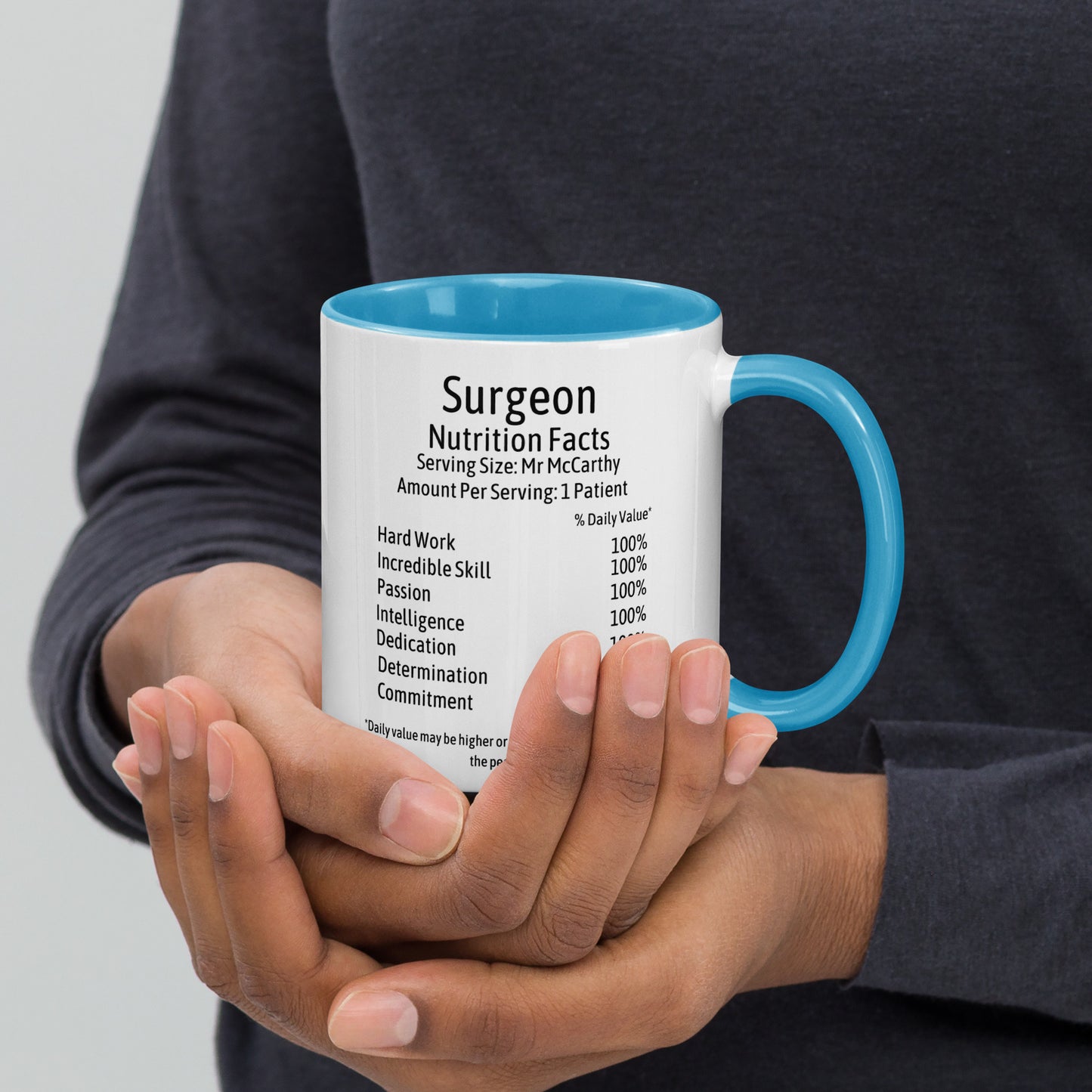 Personalised Surgeon Mug with Colour Inside