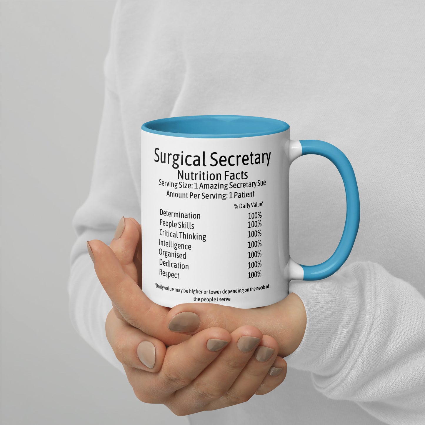 Personalised Surgical Secretary Mug with Colour Inside