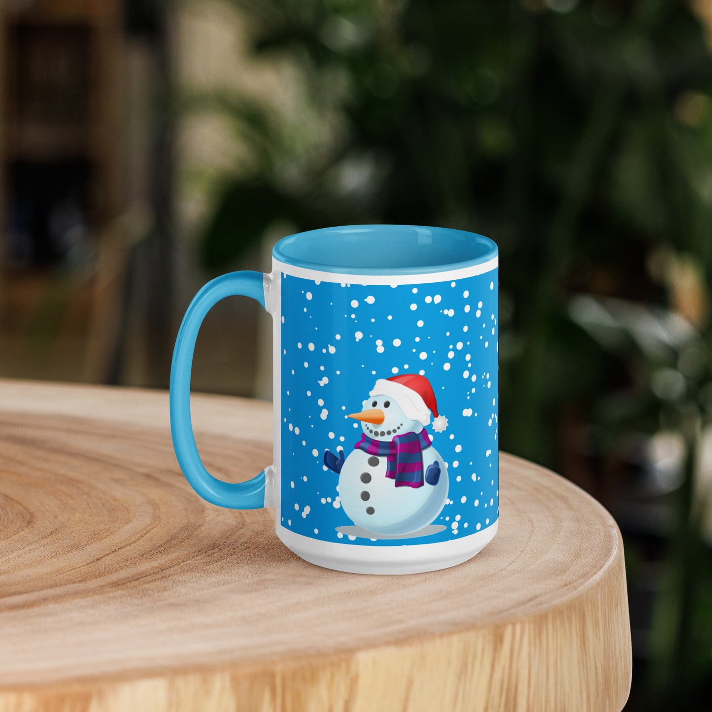 SnowMen Mug with Colour Inside