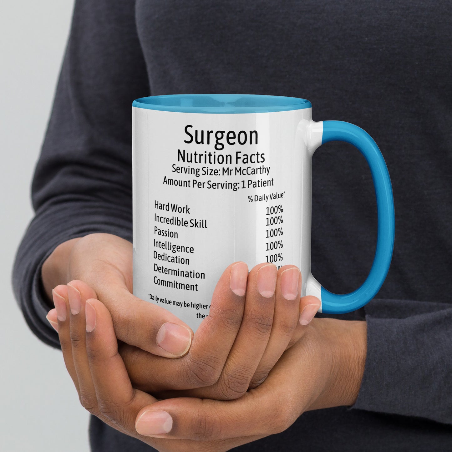 Personalised Surgeon Mug with Colour Inside