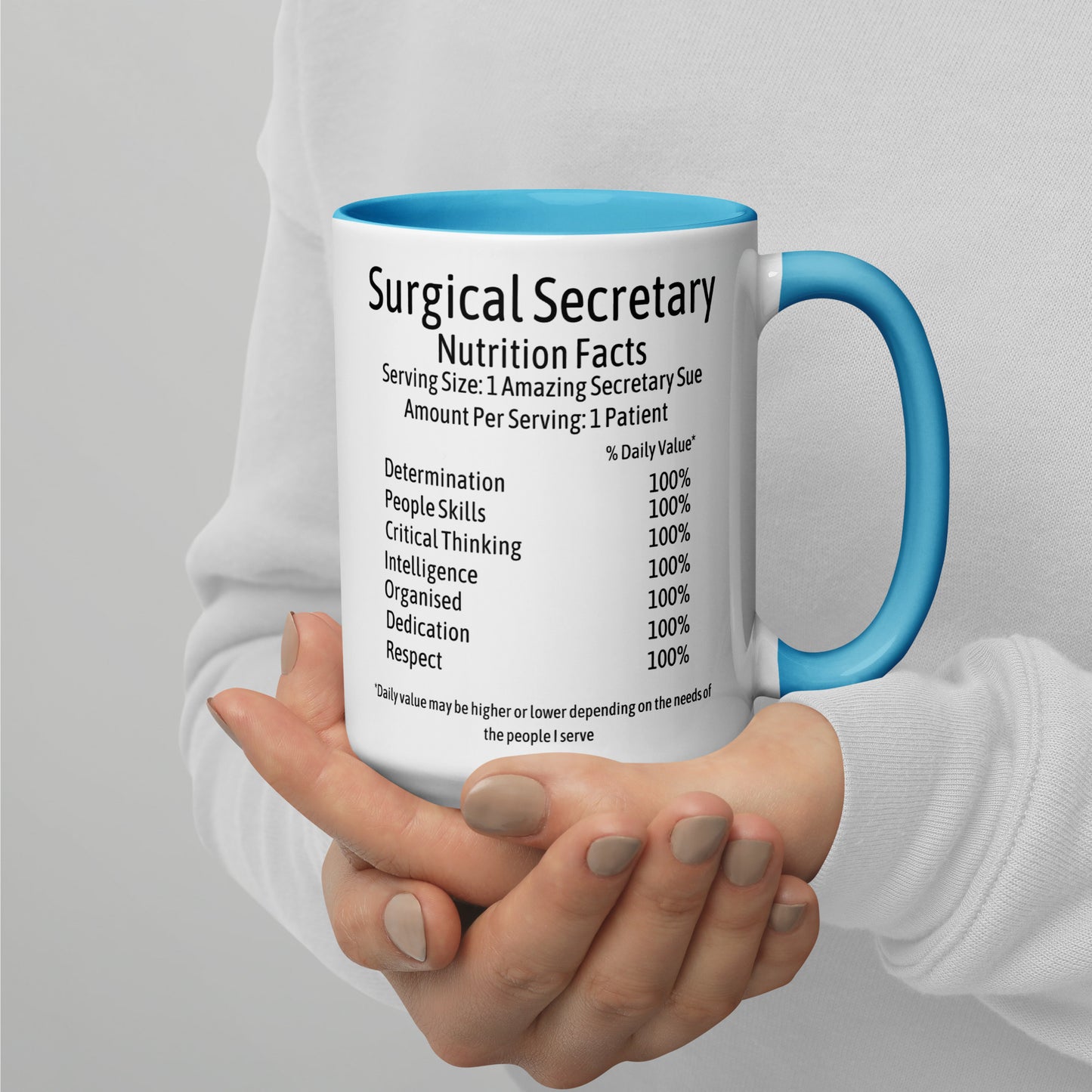 Personalised Surgical Secretary Mug with Colour Inside