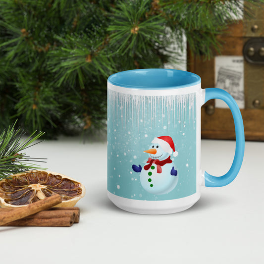 Snowmen 2 Mug with Colour Inside