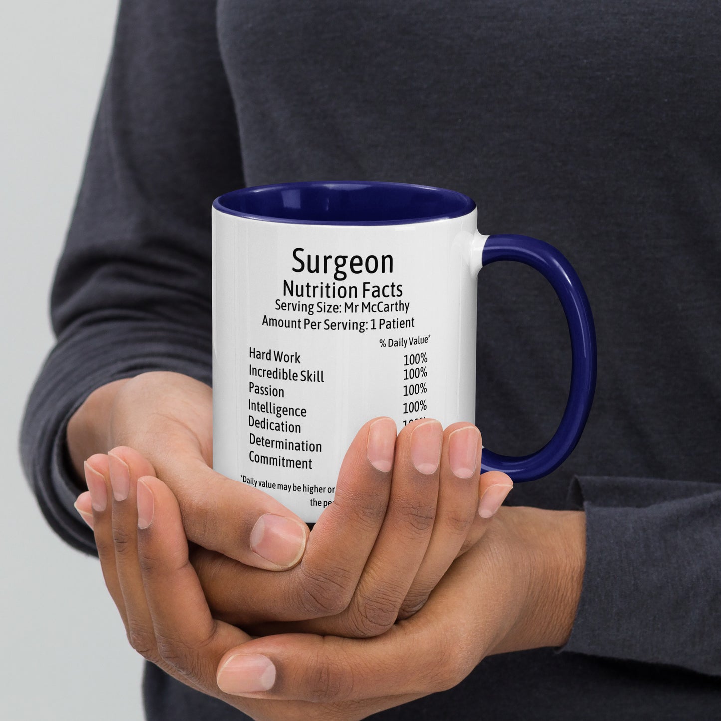 Personalised Surgeon Mug with Colour Inside