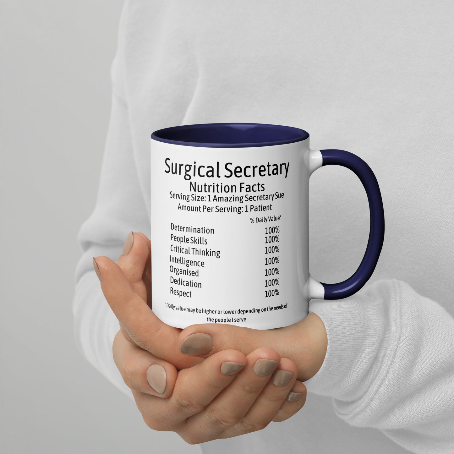 Personalised Surgical Secretary Mug with Colour Inside