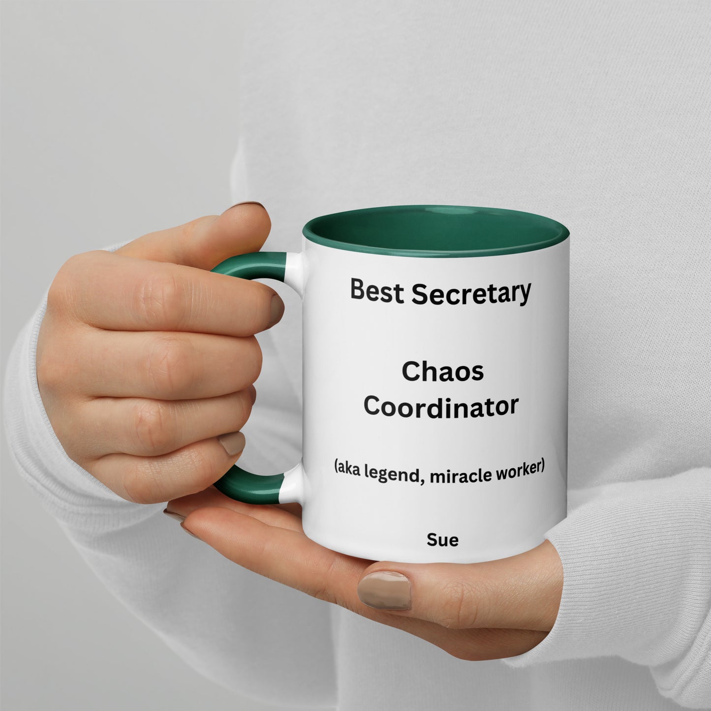 Personalised Surgical Secretary Mug with Colour Inside