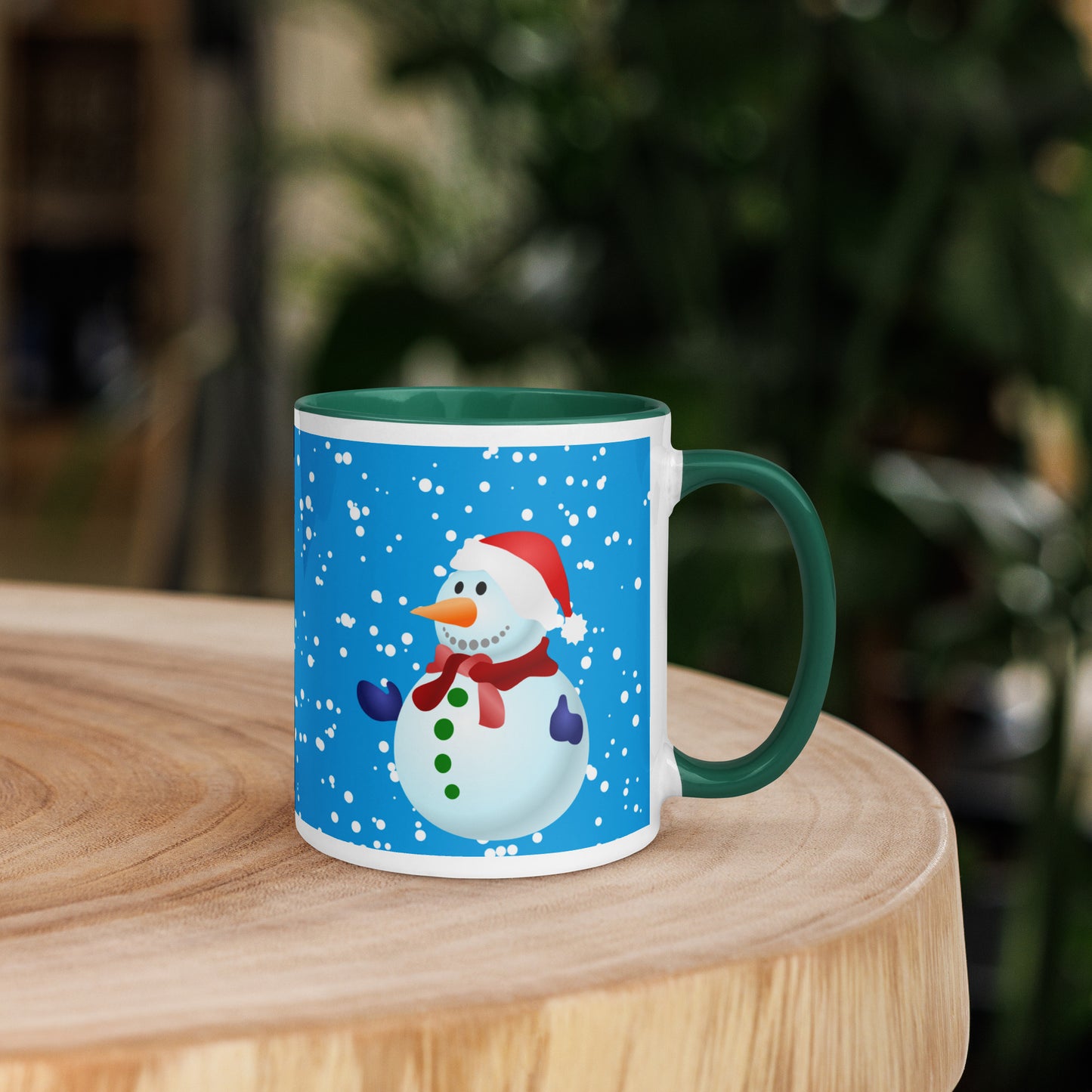 SnowMen Mug with Colour Inside