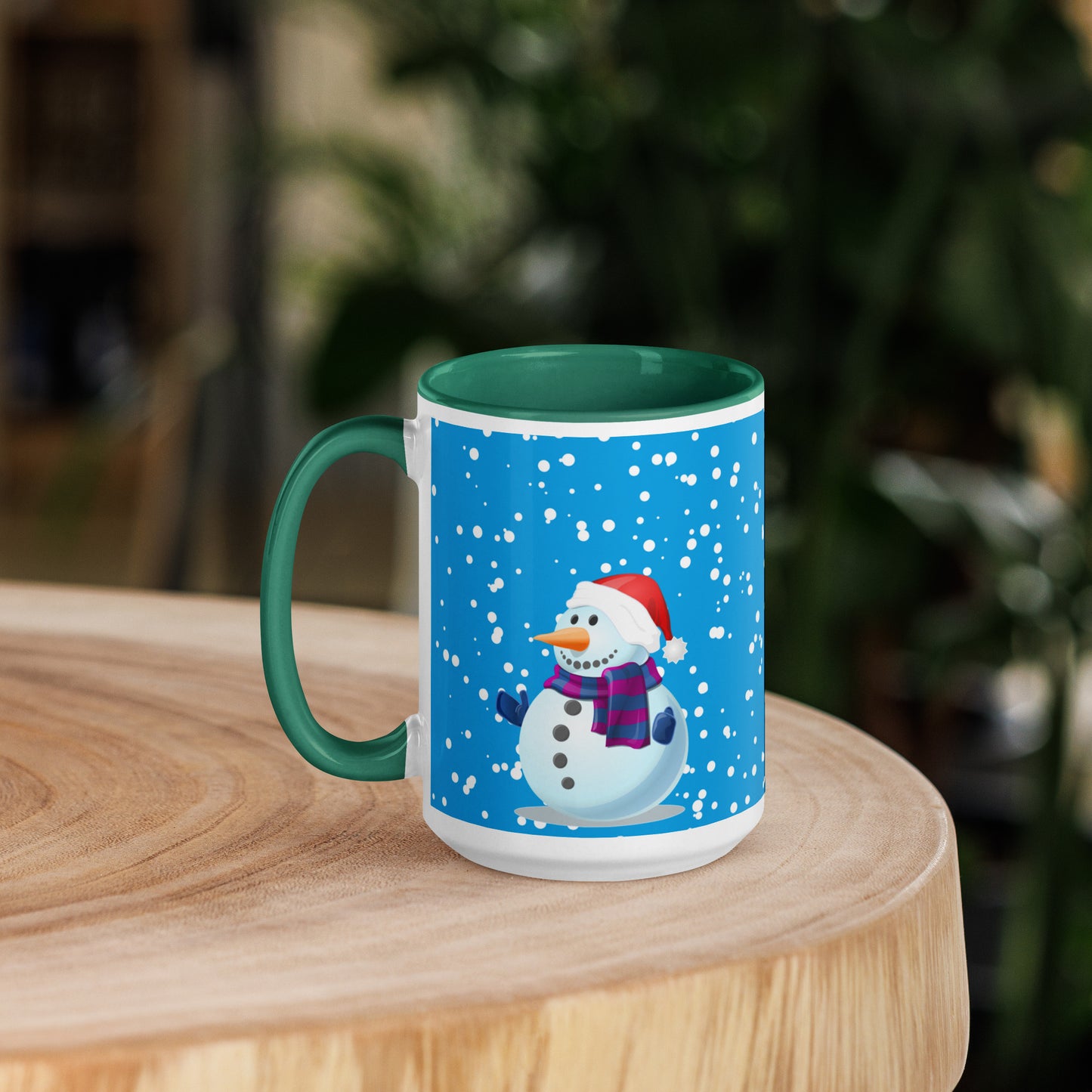 SnowMen Mug with Colour Inside